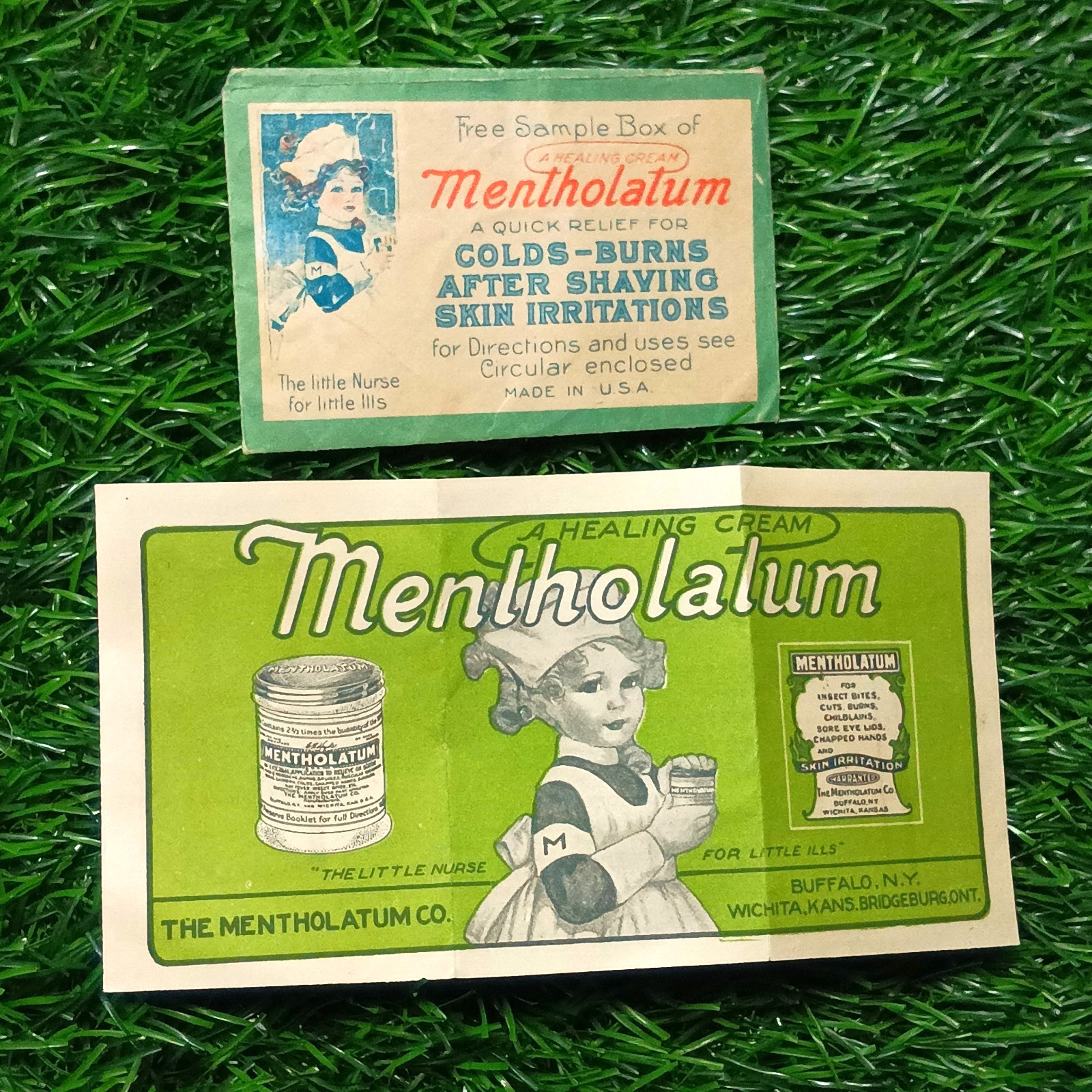 Vintage Mentholatum Medical Envelope – Antique Pharmaceutical Advertising Vintage Mentholatum Medical Envelope – Antique Pharmaceutical Advertising