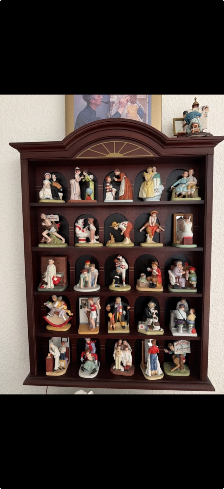 Norman Rockwell Danbury Mint Porcelain Figurines Collection