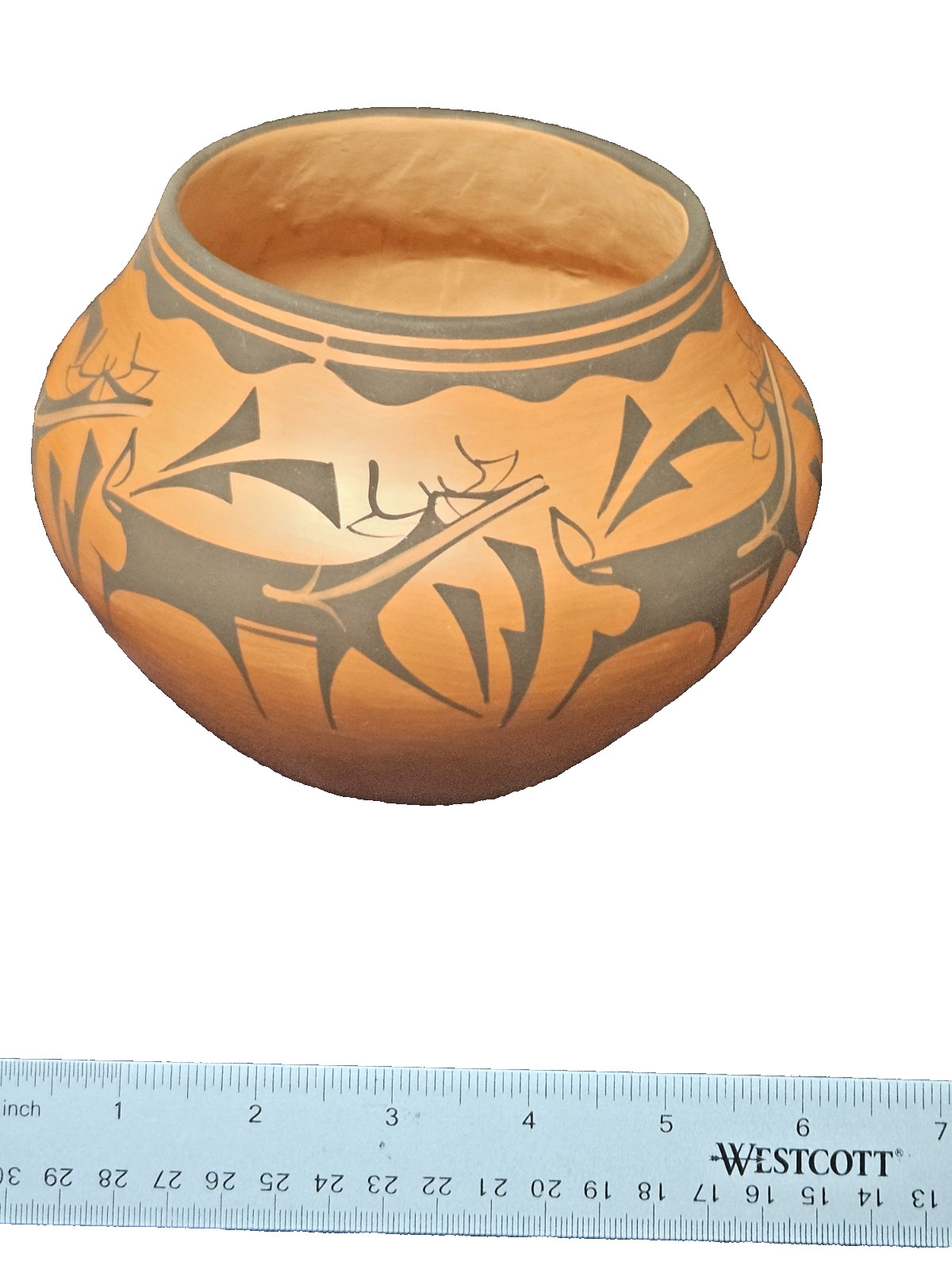 NATIVE AMERICAN ZUNI deer pottery - ANDERSON & AVELIA PEYNETSA