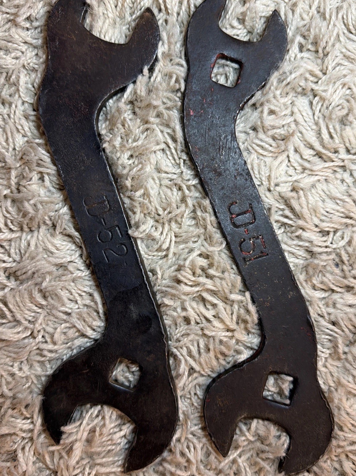 Vintage John Deere JD-51 JD-52 Tractor Implement Wrench Set Of Two