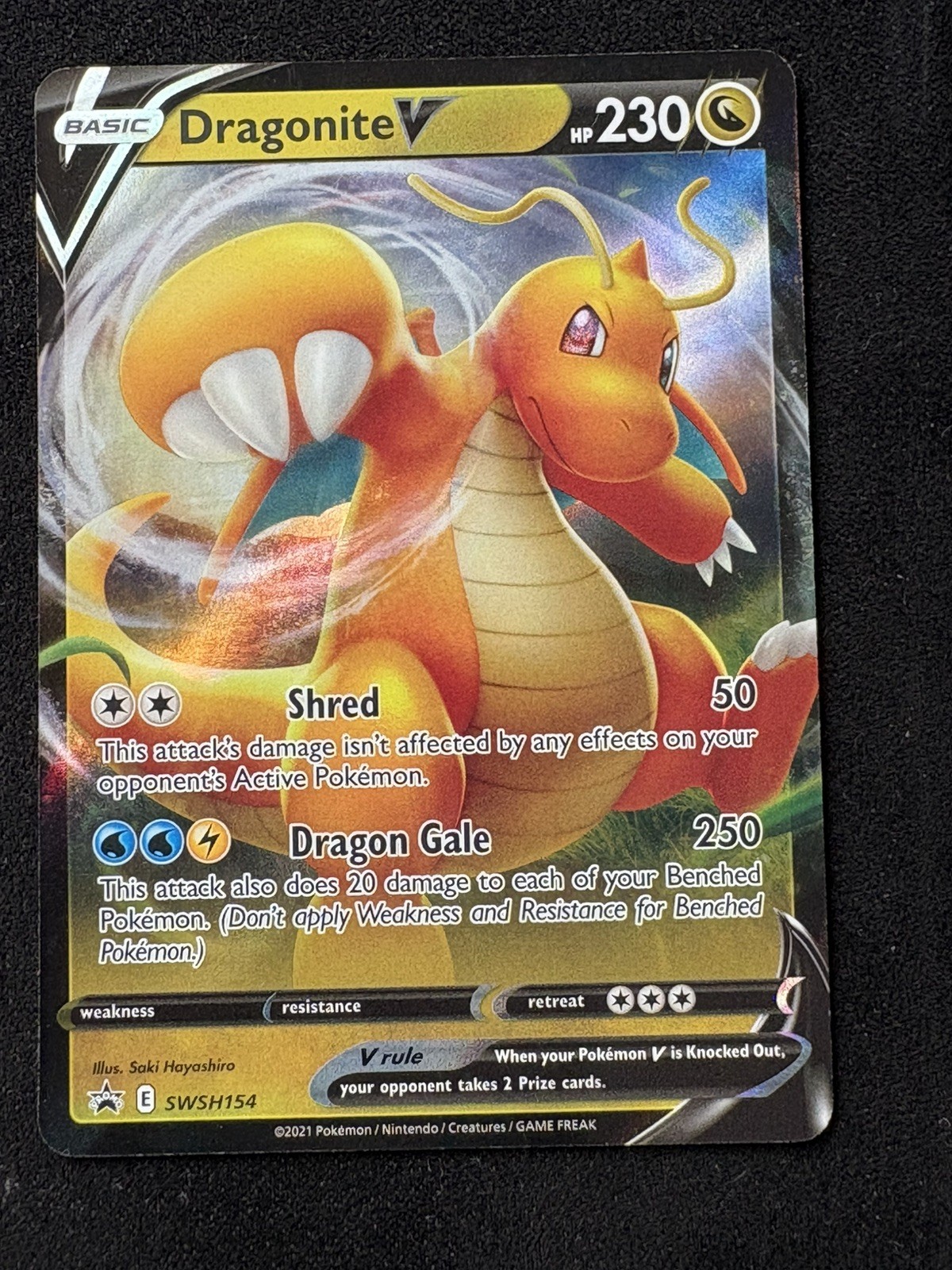 Pokemon TCG Dragonite V Promo SWSH154
