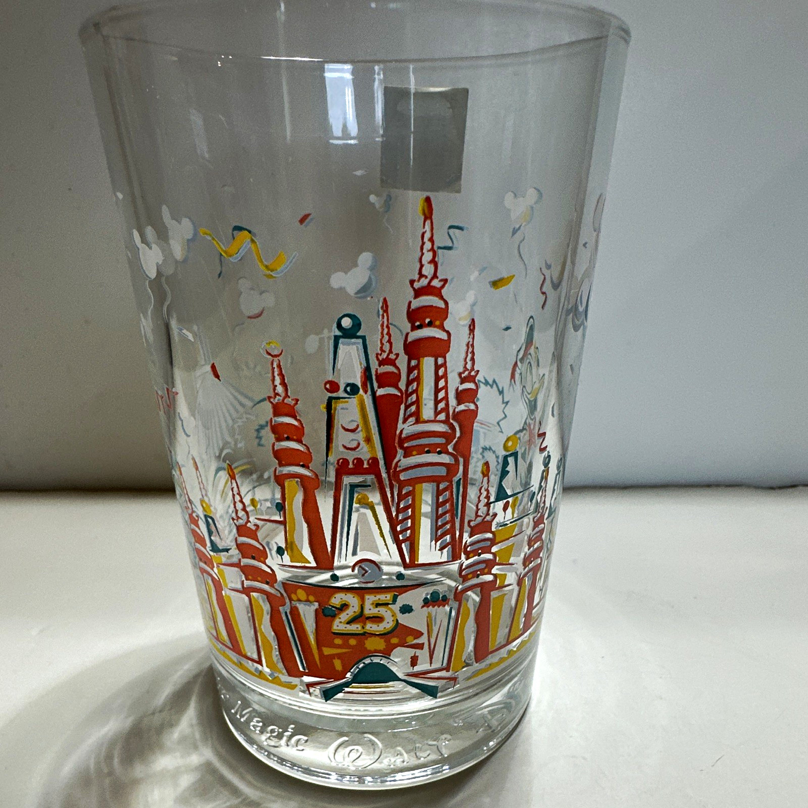 McDonald\'s Walt Disney World 25th Anniversary Donald Duck Glass Tumbler