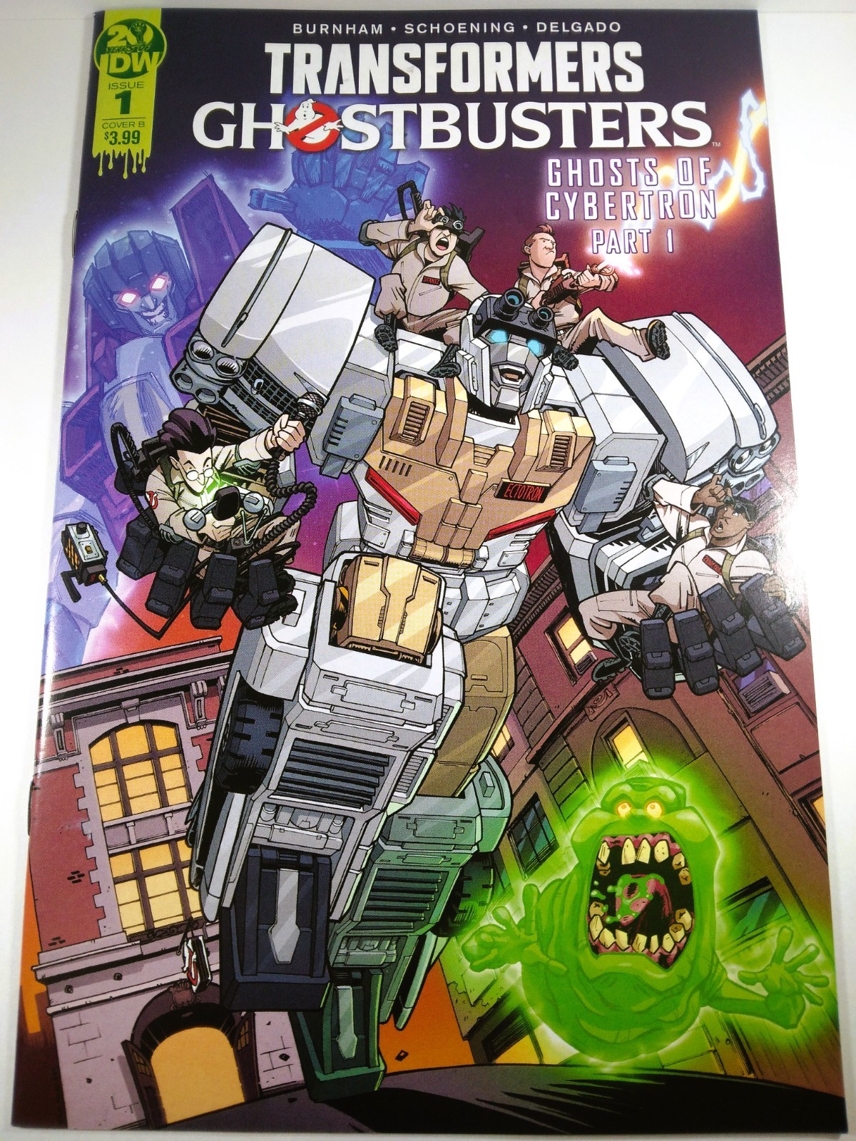 🤖👻 TRANSFORMERS GHOSTBUSTERS #1 ROCHE VARIANT B IDW 2019 GHOSTS OF CYBERTRON