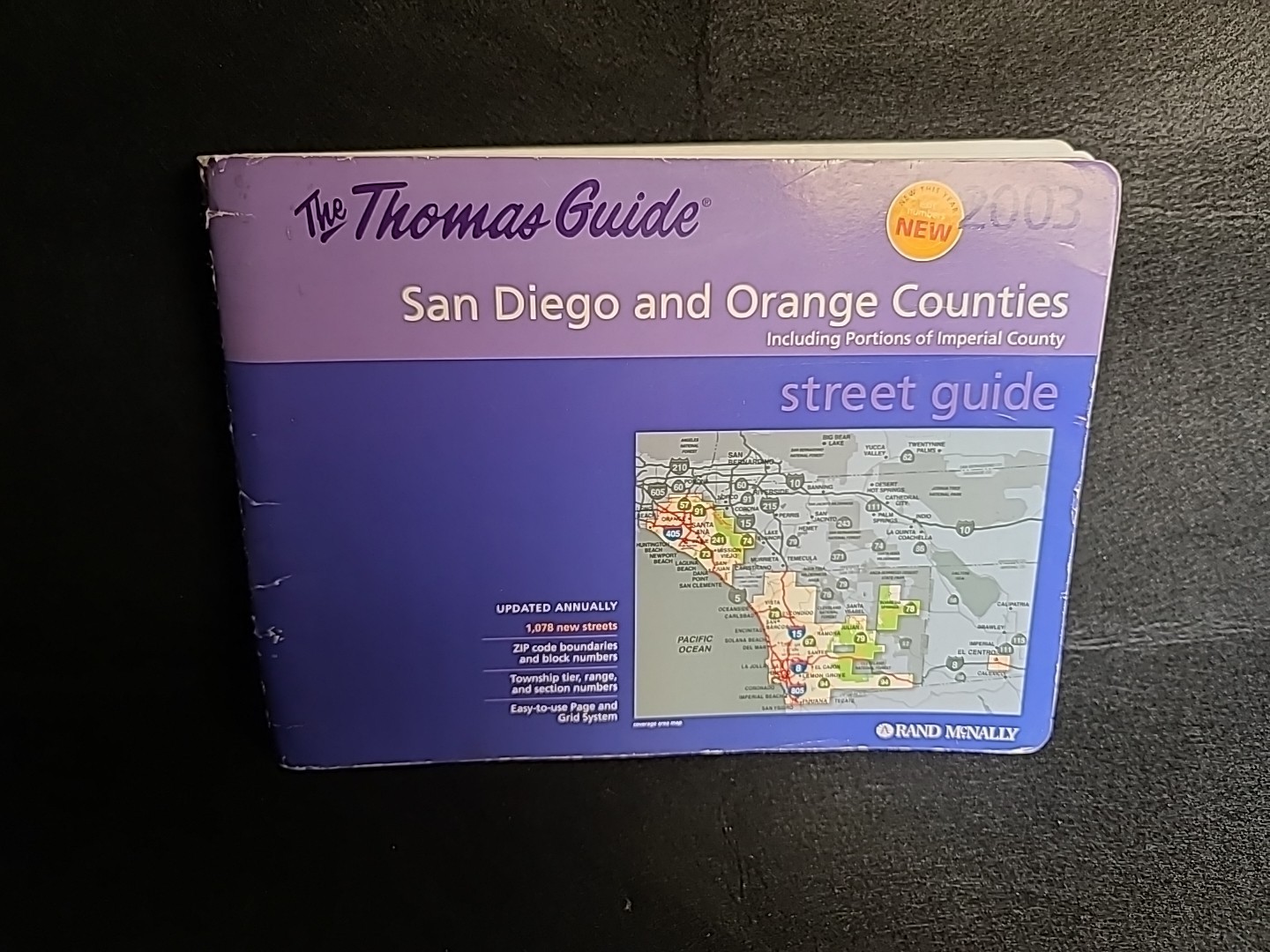 Thomas Guide 2003 San Diego Orange Counties Street Guide Rand McNally Map