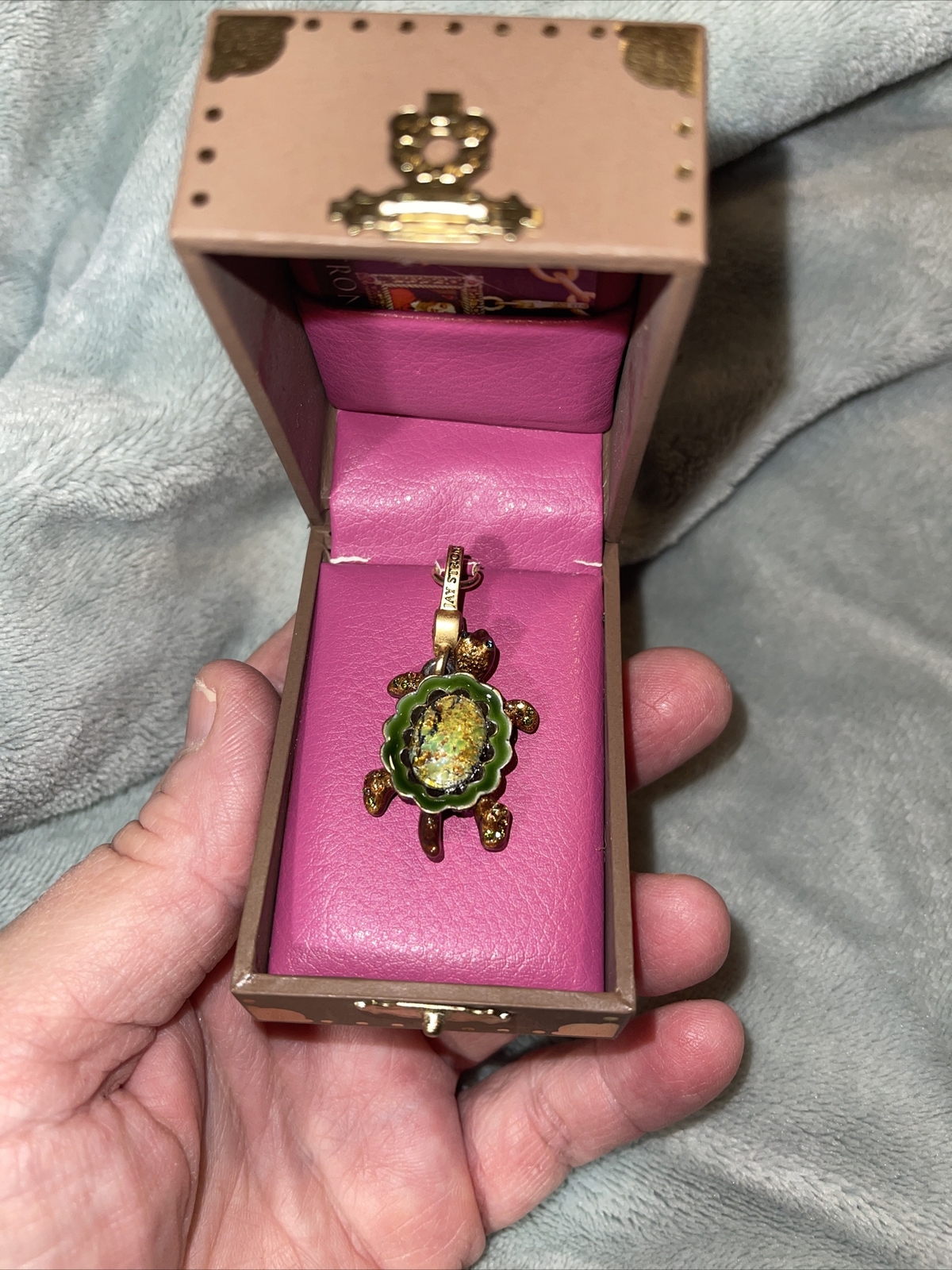 JAY STRONGWATER JEWEL TURTLE Ladies charm GLASS ORNAMENT PRISTINE RARE