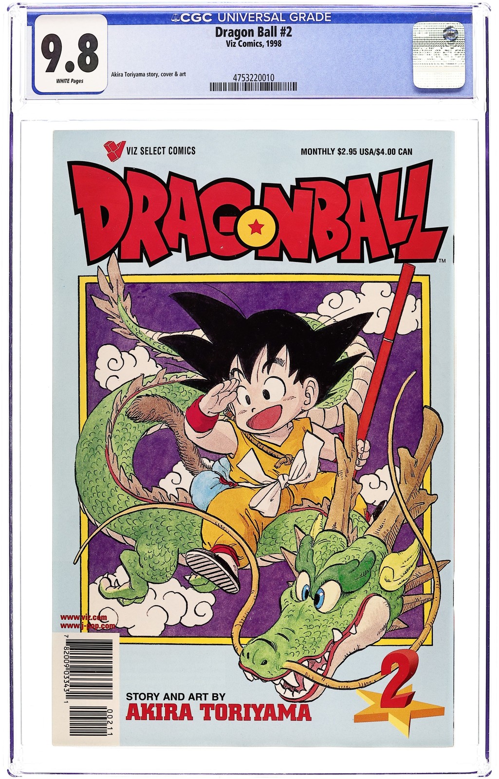 Dragon Ball Part 1 #2 CGC 9.8 1998 4753220010