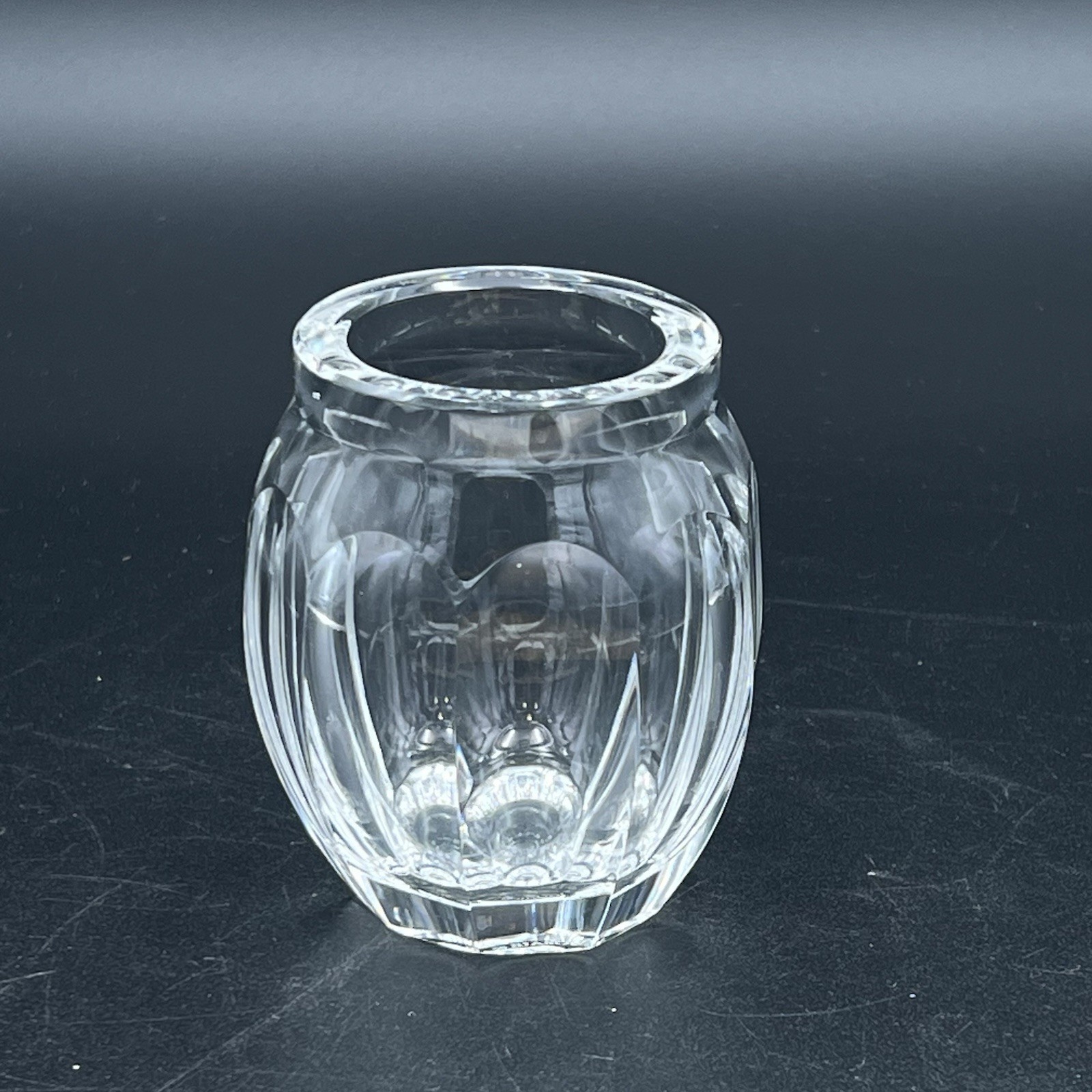 Vintage Josair Crystal Bud Vase Clear Small Vase Germany Marked