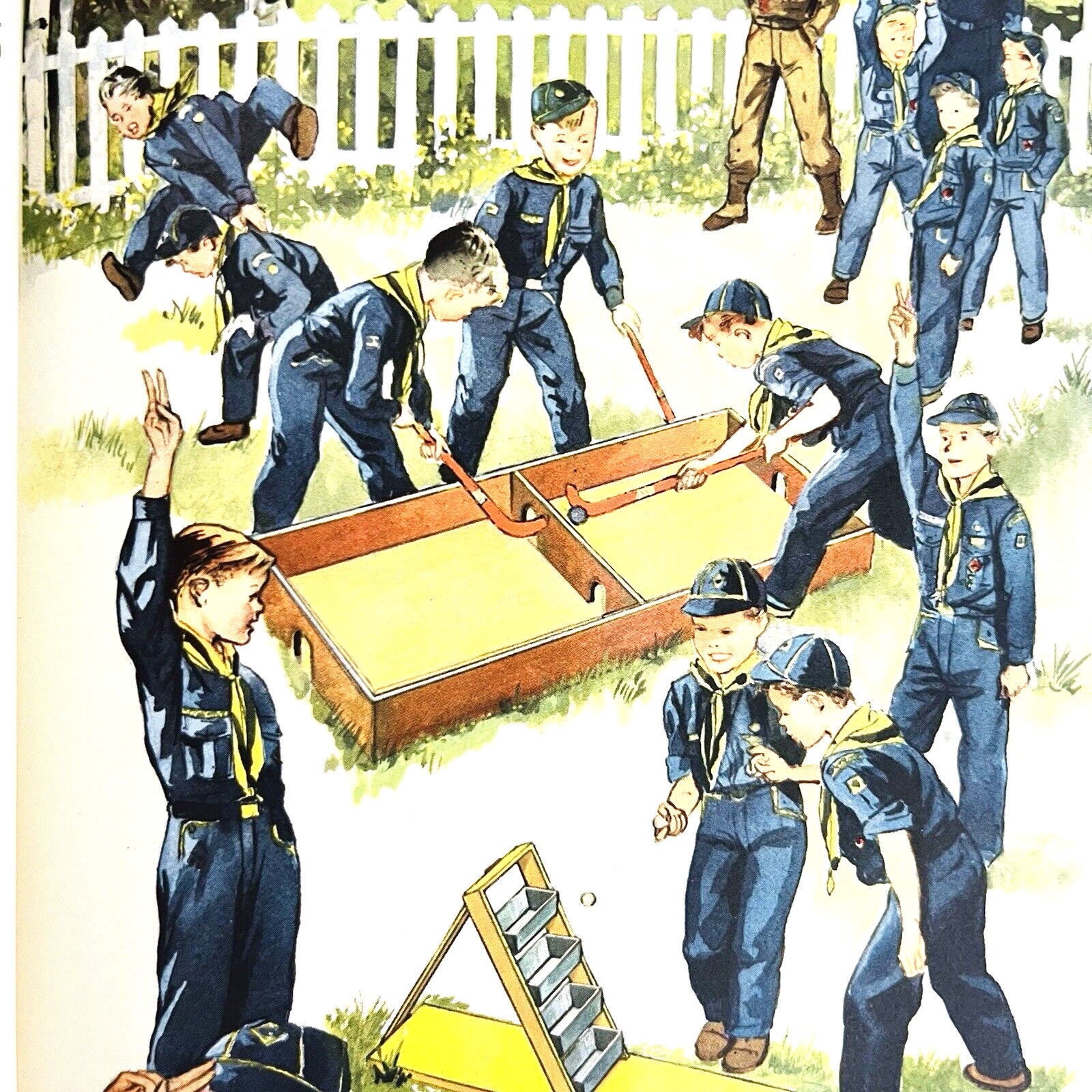 Vintage The Boy Scout Encyclopedia Book Illustrated Hardcover 1952