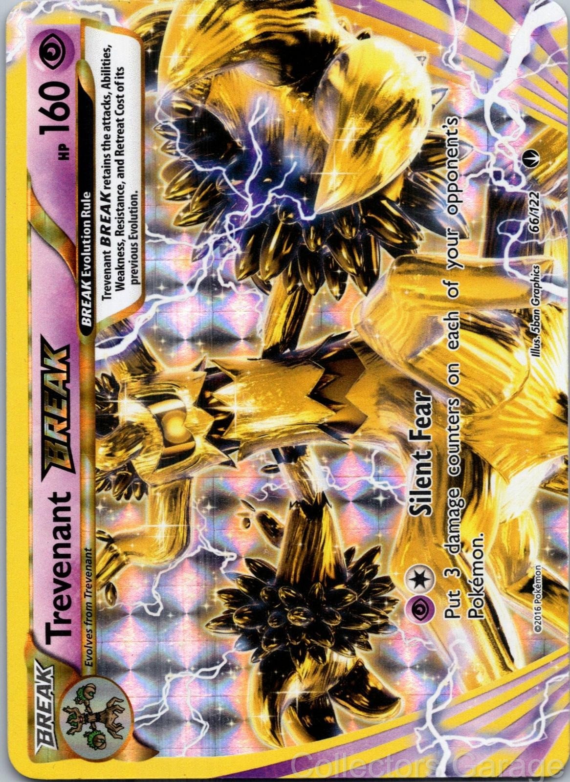 TREVENANT BREAK 66/122 BREAK RARE BREAKPOINT POKEMON HOLO LP