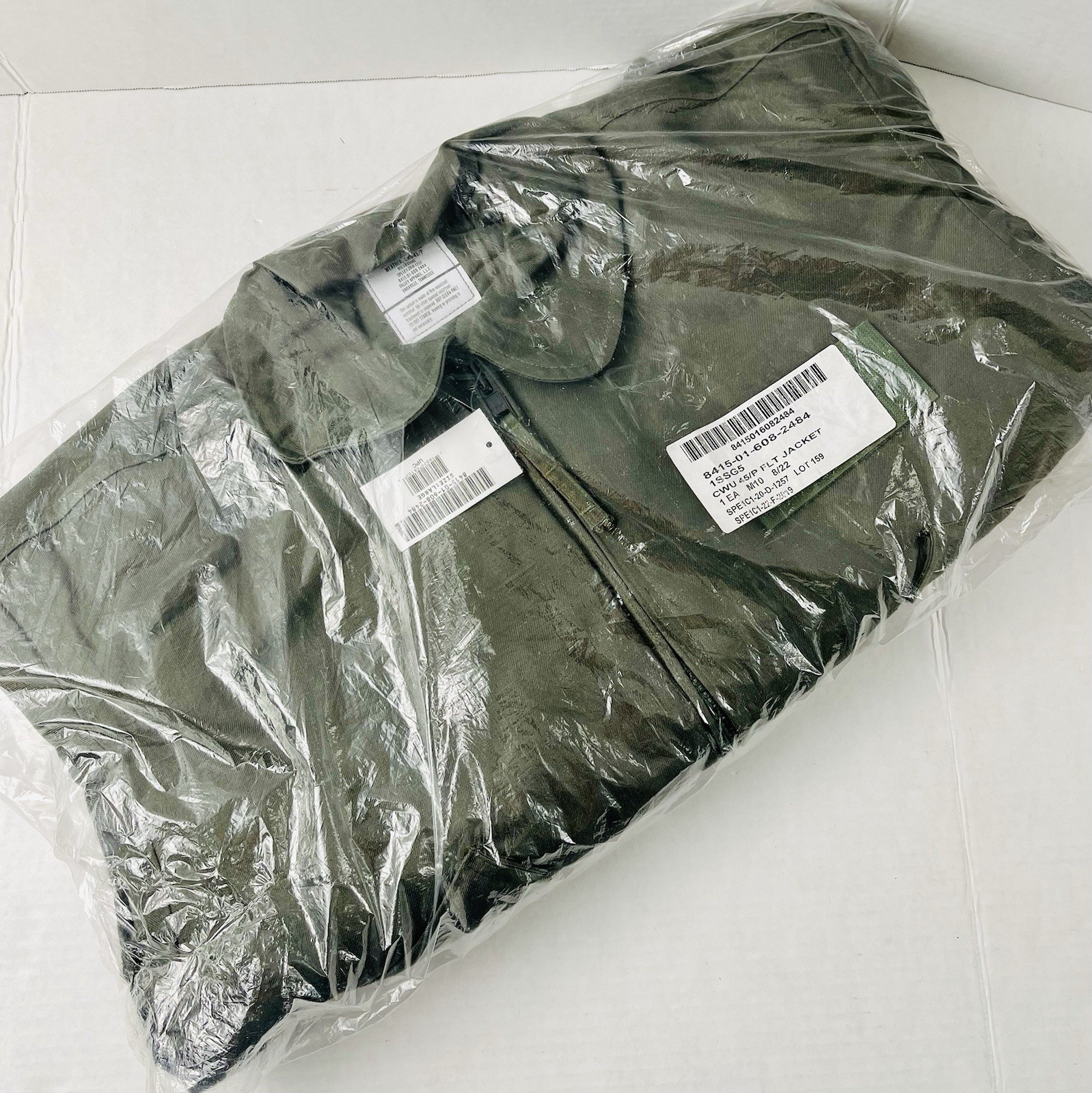 NEW CWU-36/P Flight Jacket Large 42-44 Valley Apparel USAF USN Aramid Military