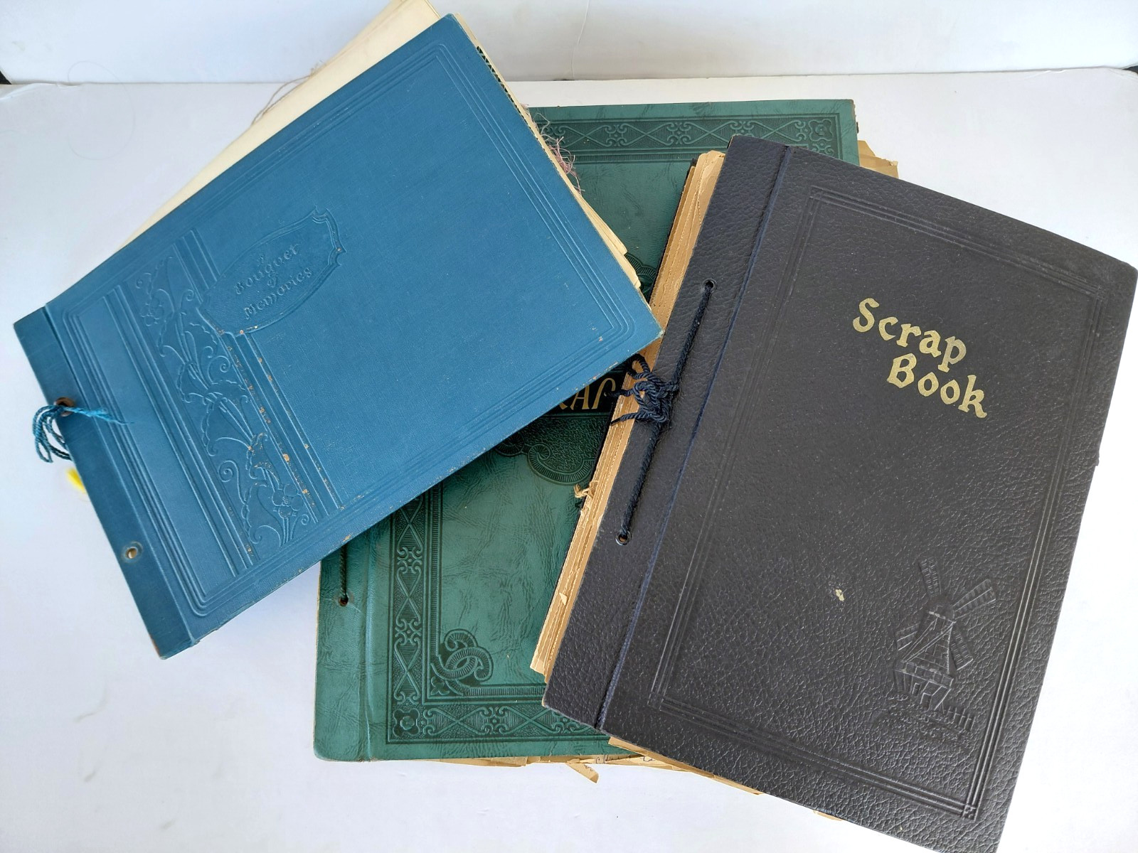 Antique Scrapbook Lot 1930s-1940s McComb MS High School Wedding Baby WWII