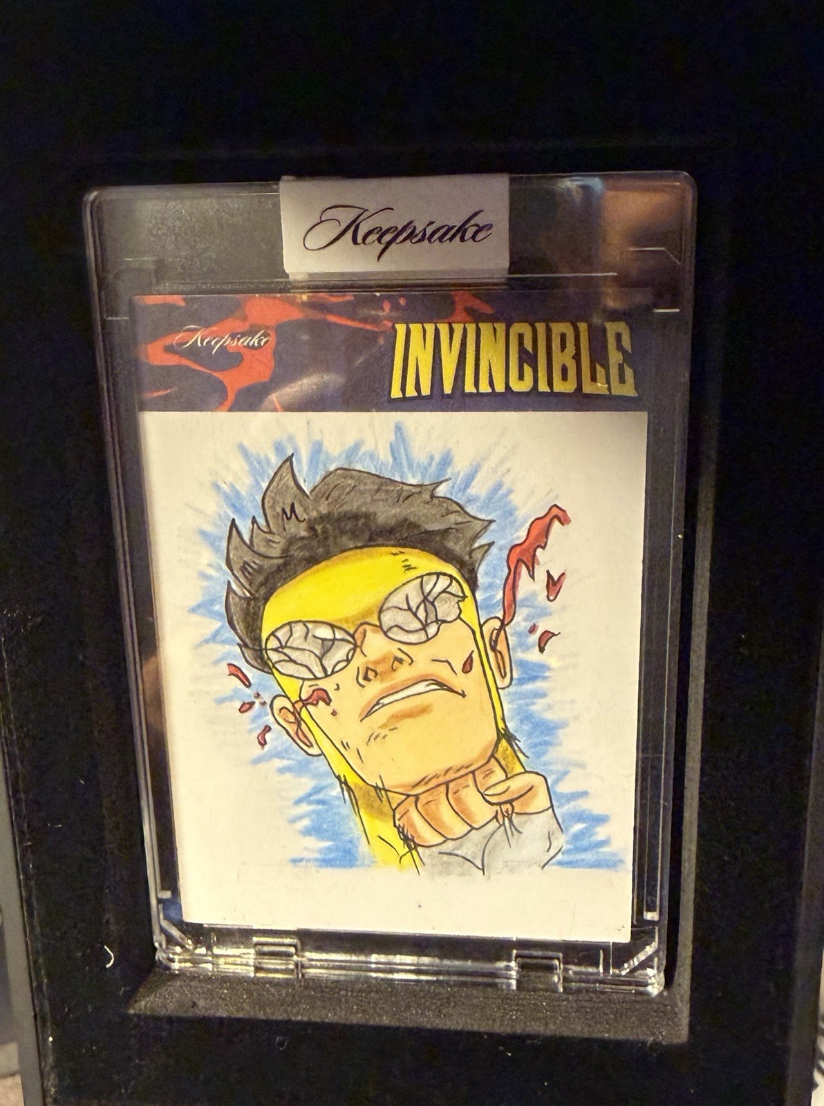 INVINCIBLE KEEPSAKE EDITION 1/1 SKETCH CARD. Signed By Artist Ava Coordt  01/01