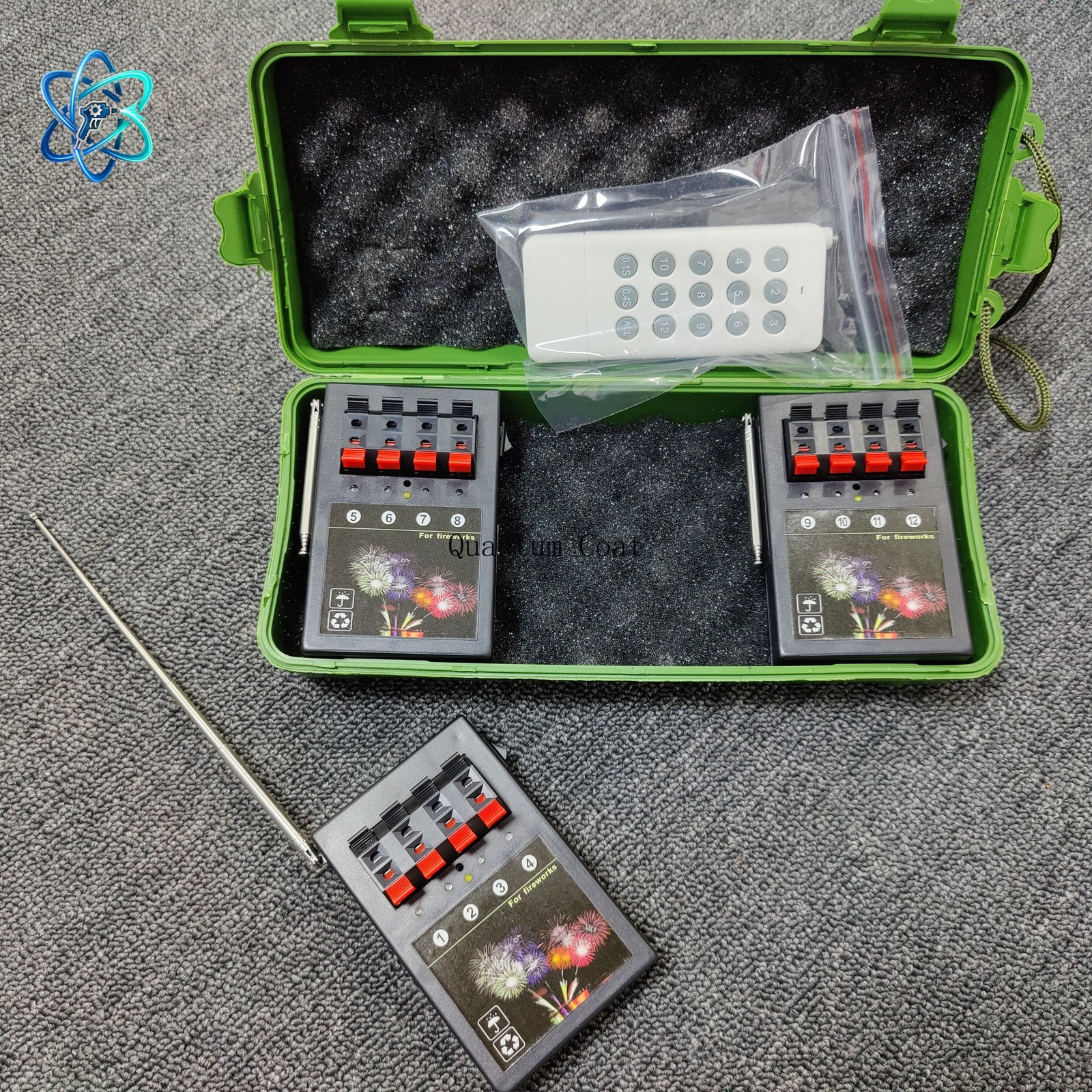 12 Cue Wireless Fireworks Firing control system equipment+Remote Fast Shipping