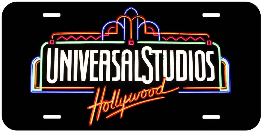 Hollywood Universal Studios Novelty Car License Plate