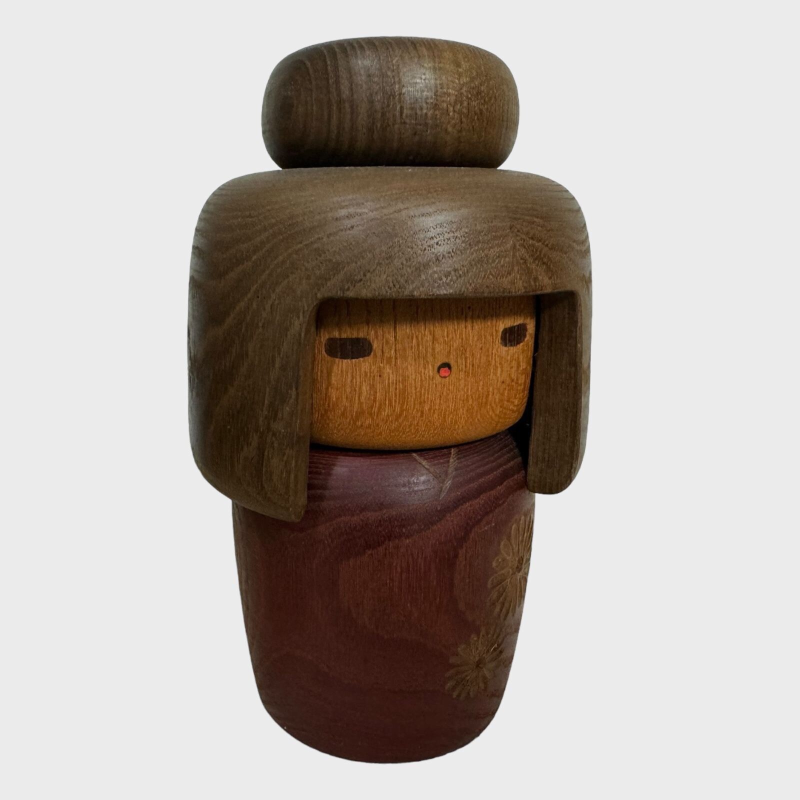 Japanese Kokeshi Vintage Doll “The Language Of Flowers”by Master Yamanaka Sanpei