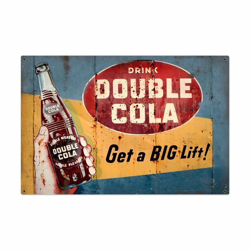 DOUBLE COLA SODA POP GET BIG LIFT 36\