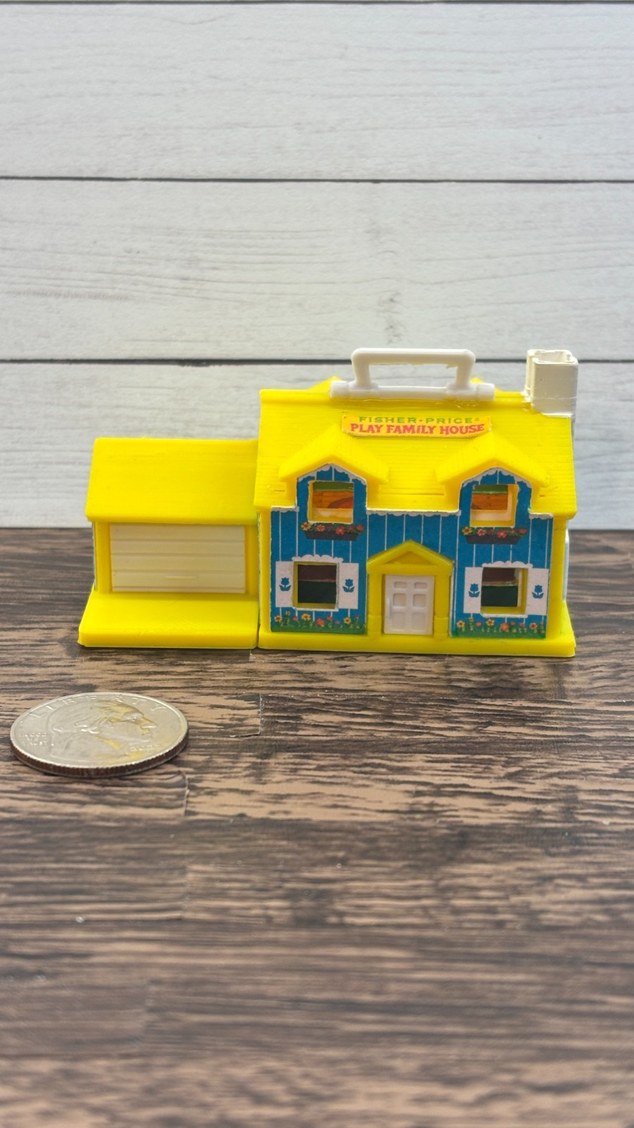Miniature 60s 70s Vintage Replica Family Play House (Not to 1:12 scale)