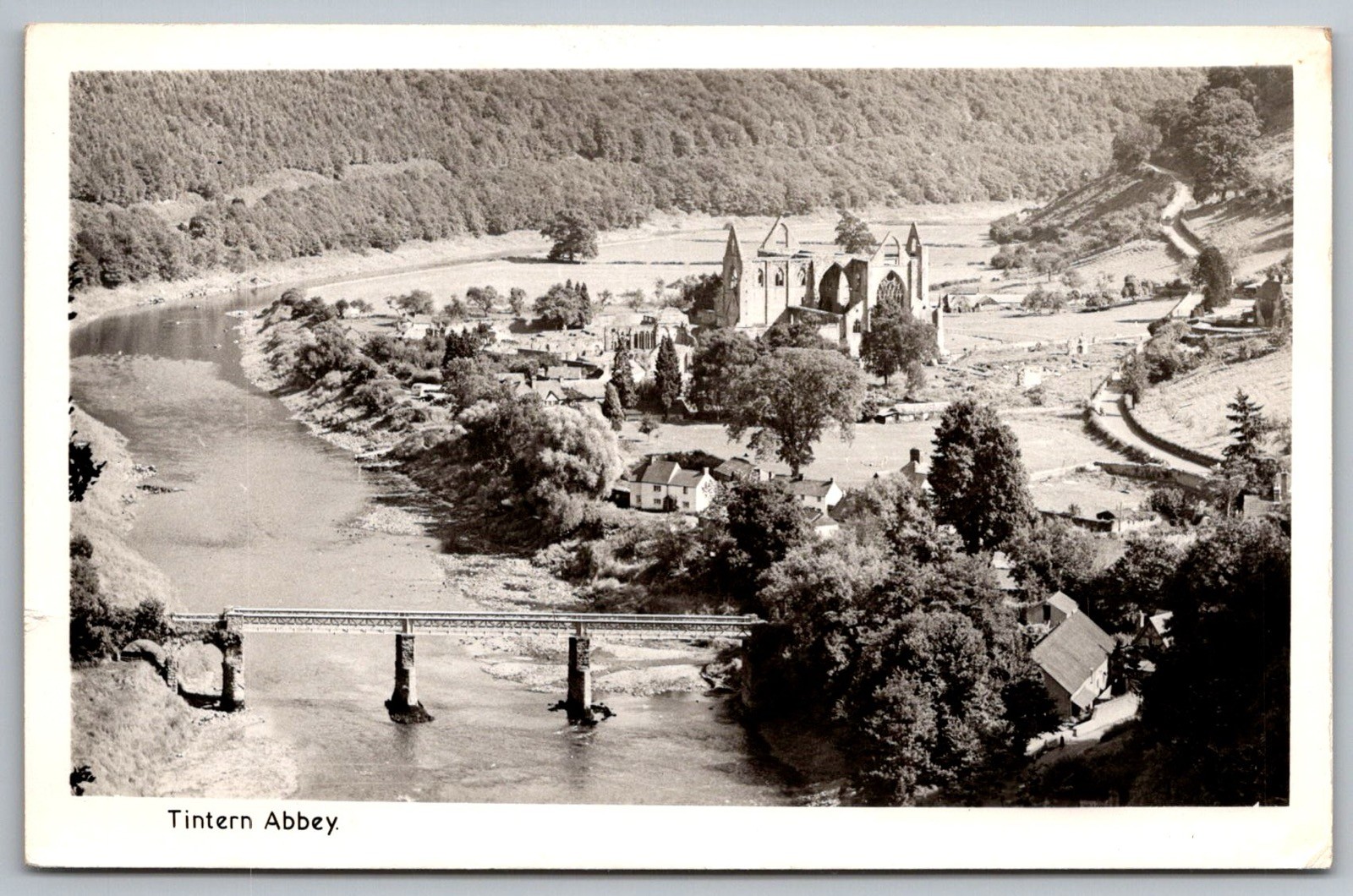 Tintern Abbey Monmouthshire Wales Scenic View Vintage Postcard Tintern Abbey Monmouthshire Wales Scenic View Vintage Postcard