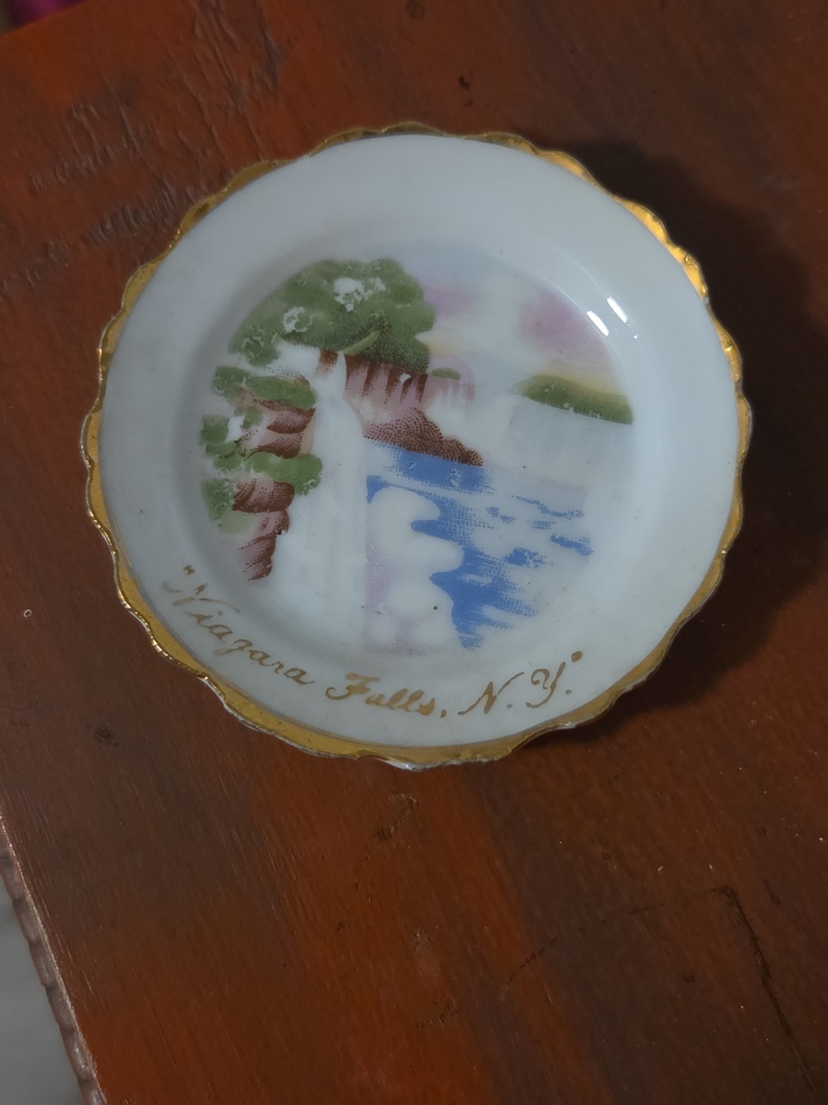 souvenir Mini Plate Niagra Falls