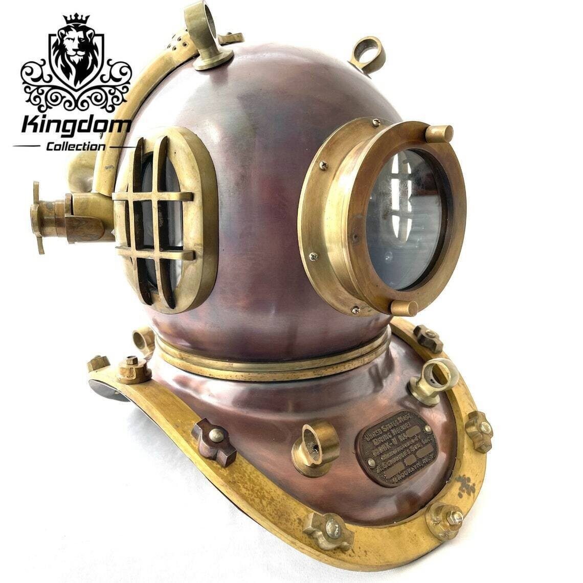 Antique Brown USA Mark V Marine Scuba Diving Marine Helmet Look like Ant design Antique Brown USA Mark V Marine Scuba Diving Marine Helmet Look like Ant design