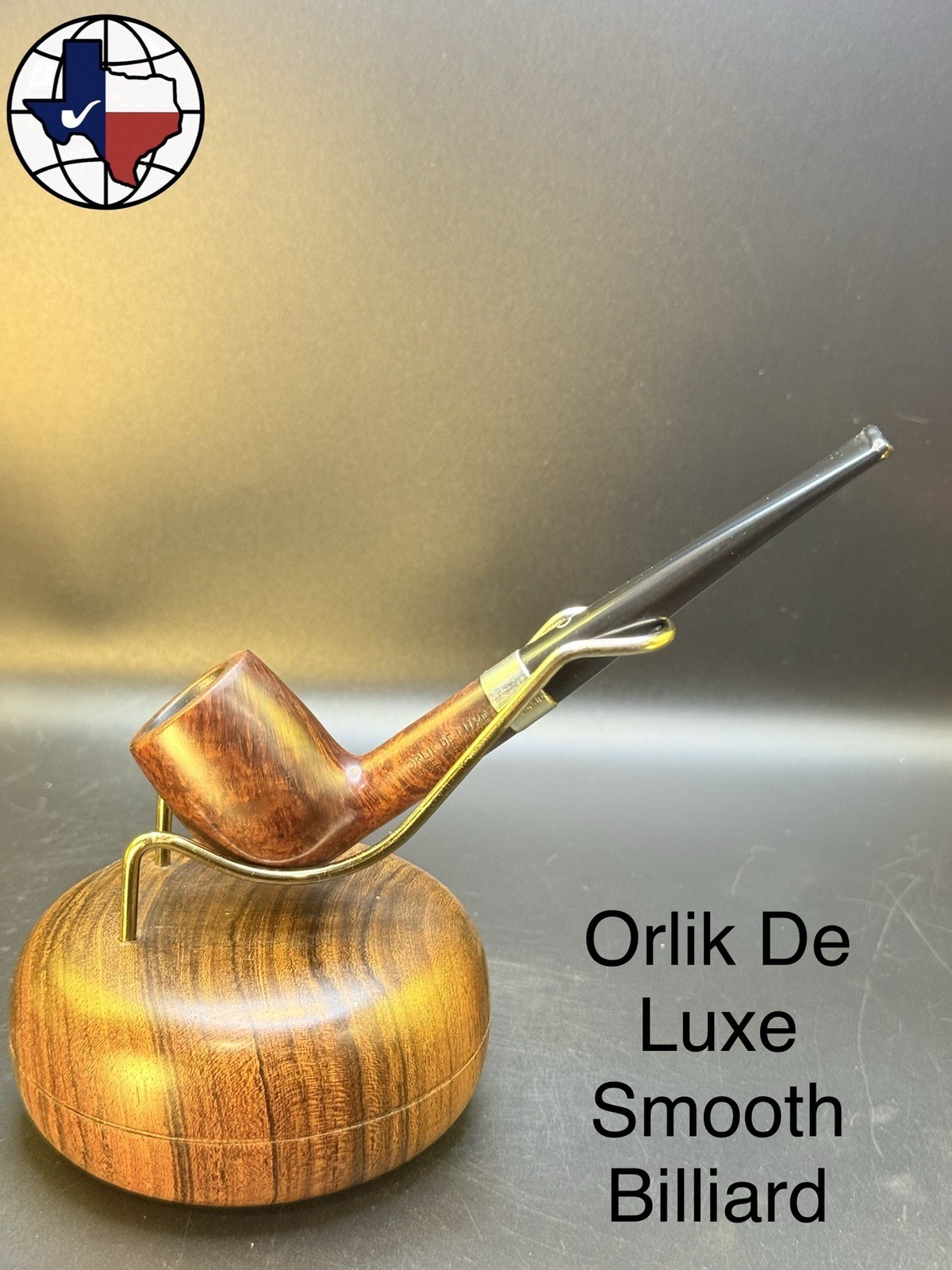 Vintage Orlik De Luxe Smooth Billiard Tobacco Pipe