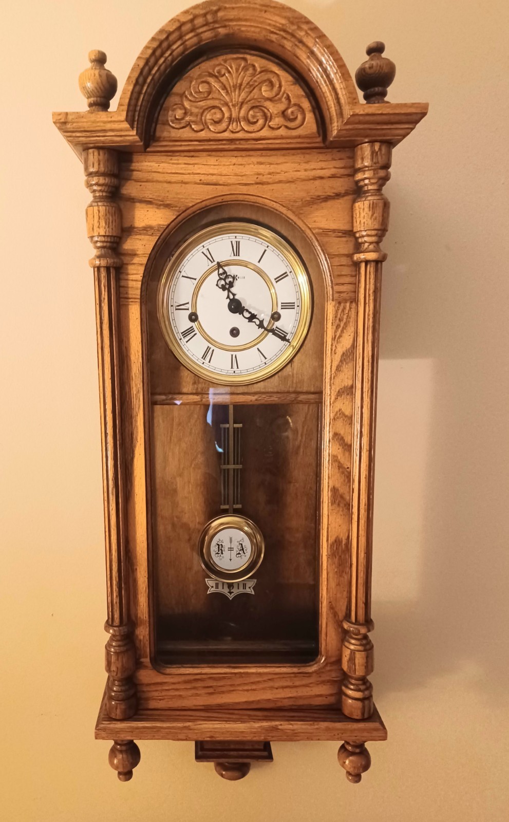 SALE Howard Miller Westminster Wall Clock #612-462 - WORKS VGC SEE VIDEO