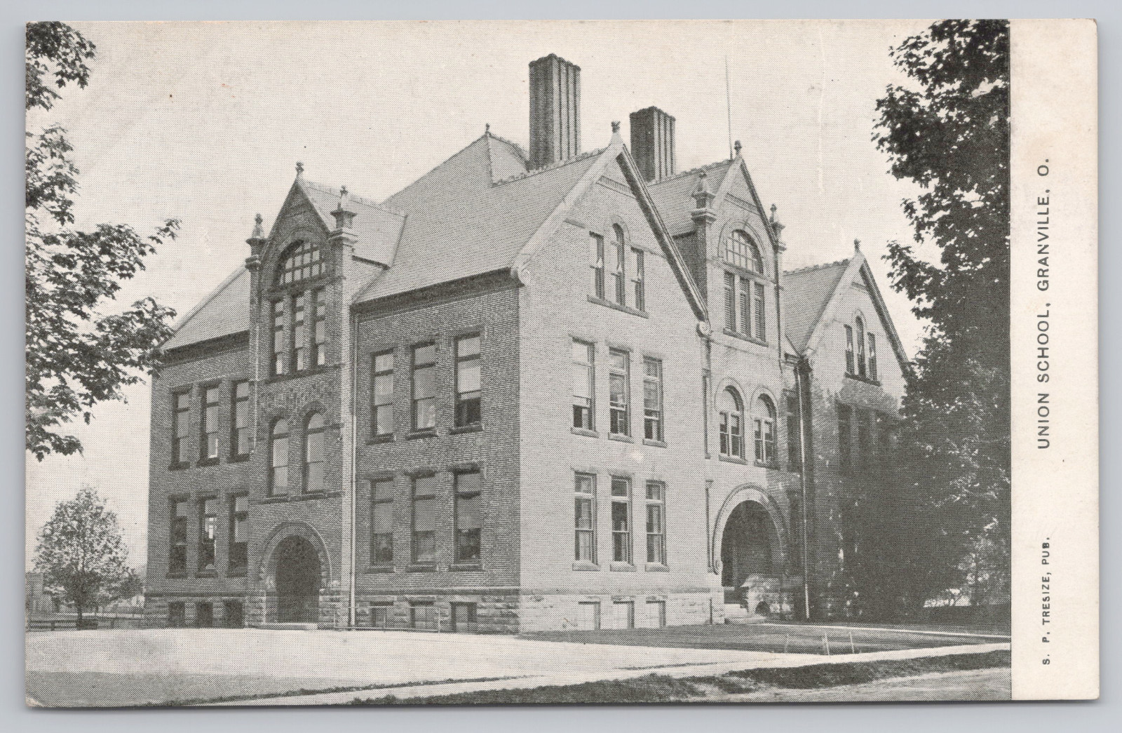 Union School Granville Ohio Vintage Postcard