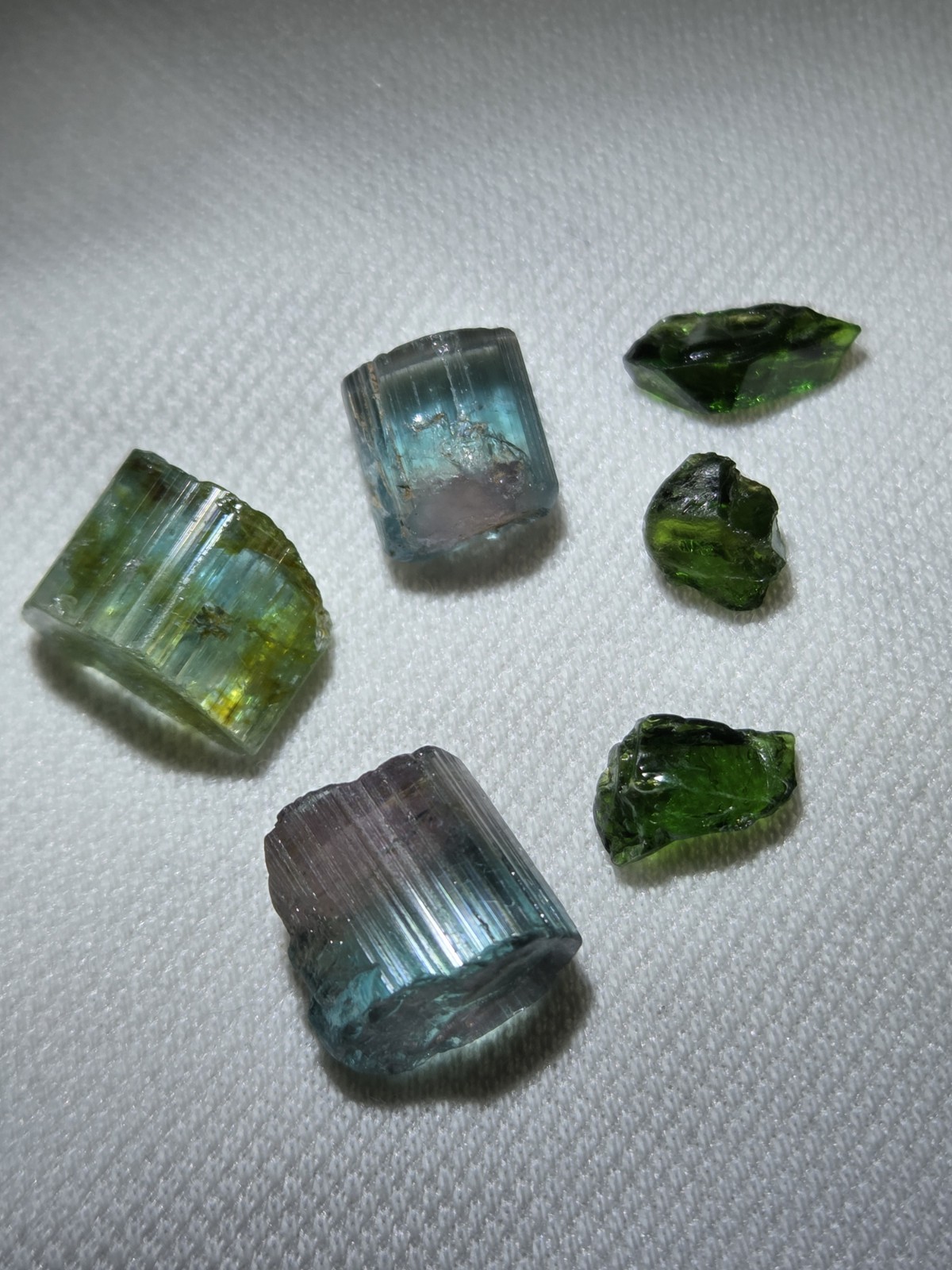 4.9 Grams Cotton Candy Tourmaline And Chrome Tourmaline, 1 Faceted Tourmaline