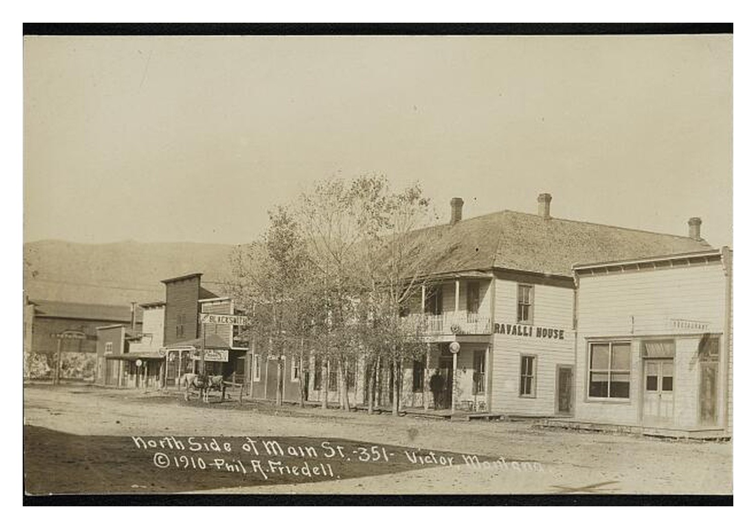 Victor Montana Main Street Standard Postcard Victor Montana Main Street Standard Postcard