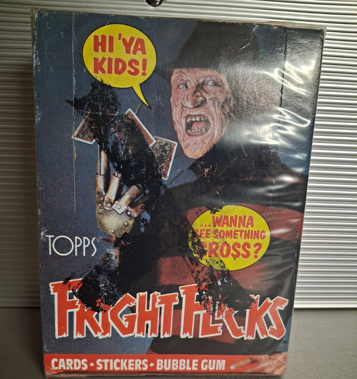 Vintage 1988 Topps Fright Flicks 36 Pack Wax Box Horror