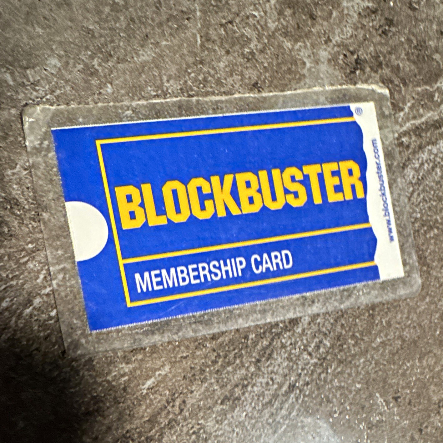 Blockbuster 2007 Original Membership Card Laminated 2010 Retro Vintage Nastalgia