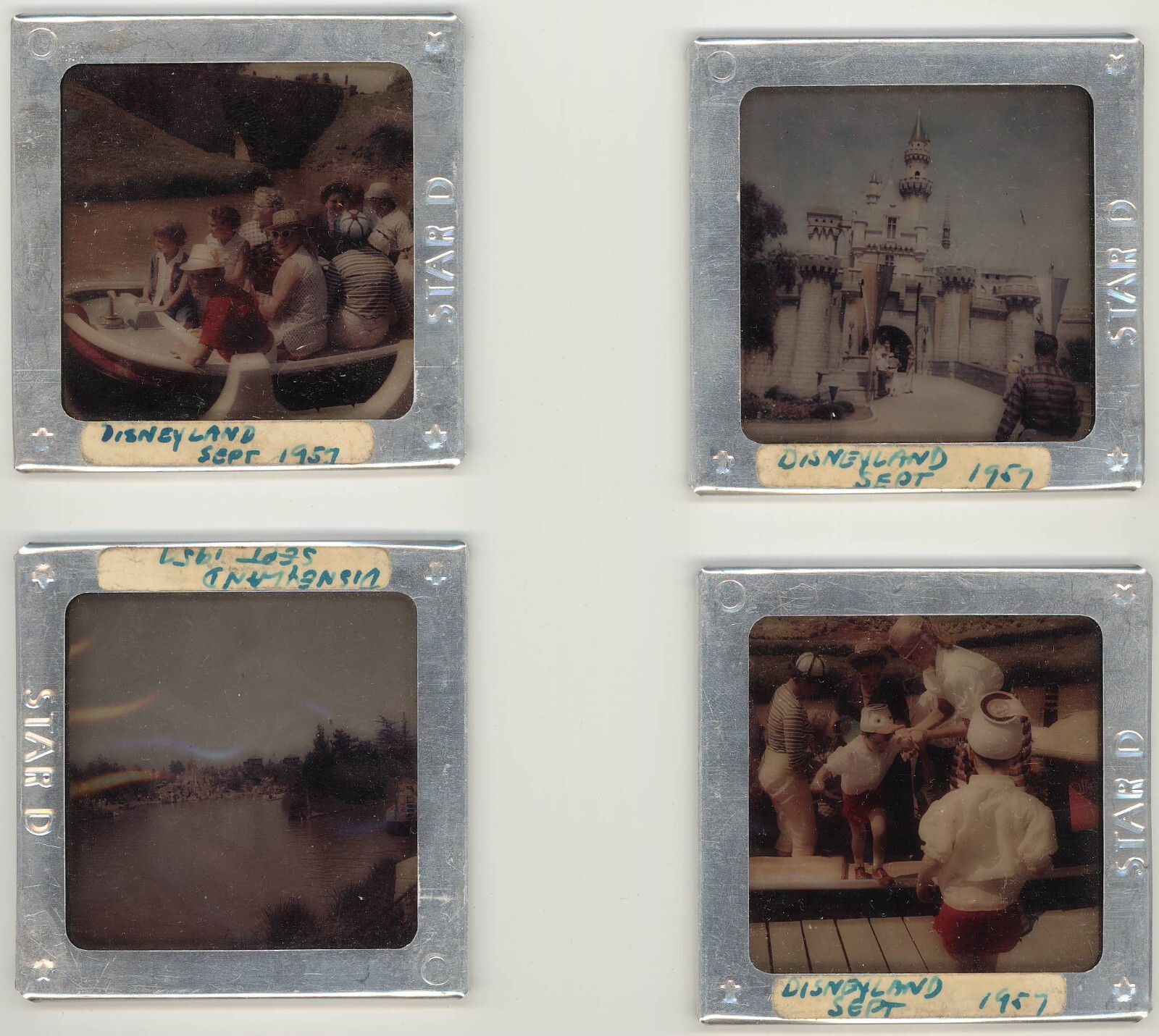 1950s Vintage Disneyland Star D Film Slides September 1957 Smallworld Castle