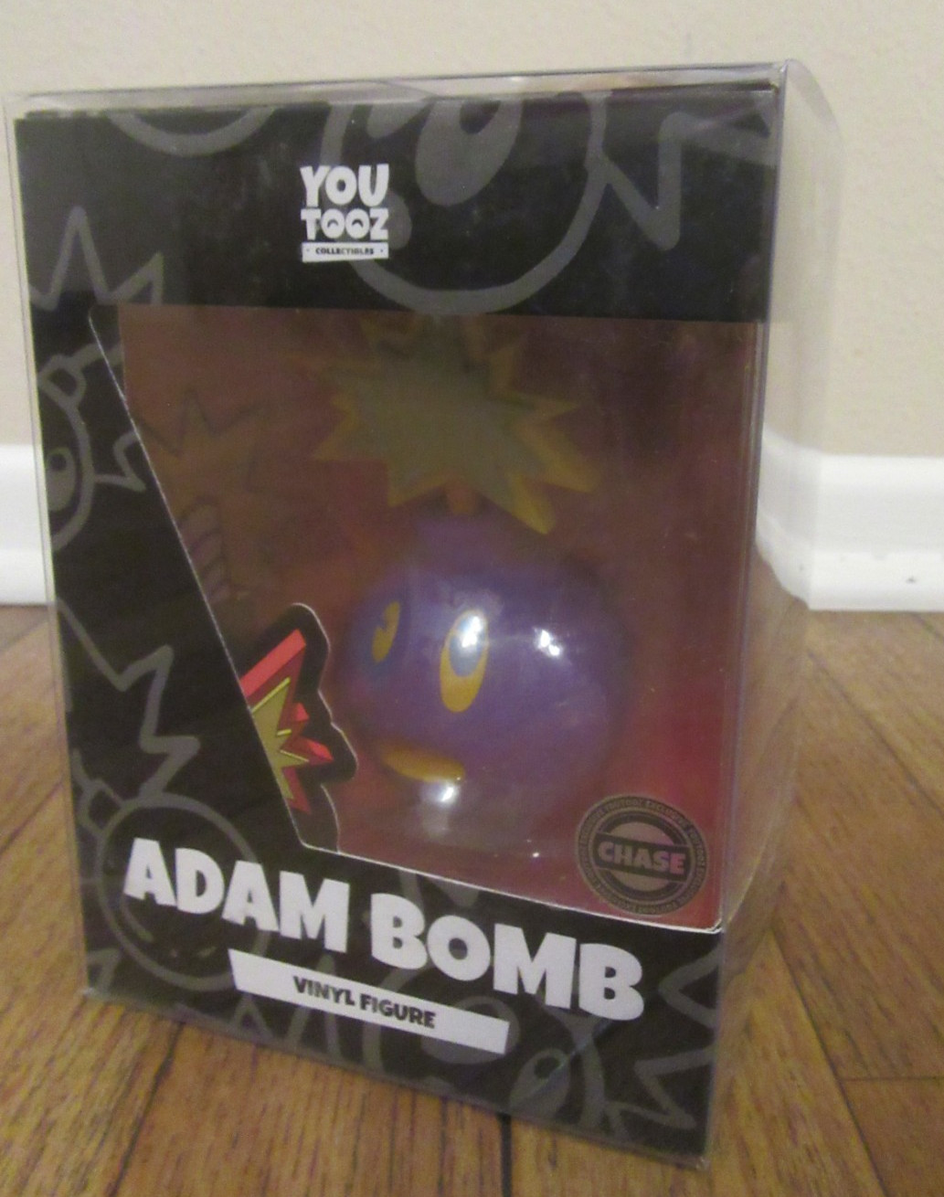 The Hundreds Youtooz Collectibles Chase Bizarro Adam Bomb Purple Vinyl Figure