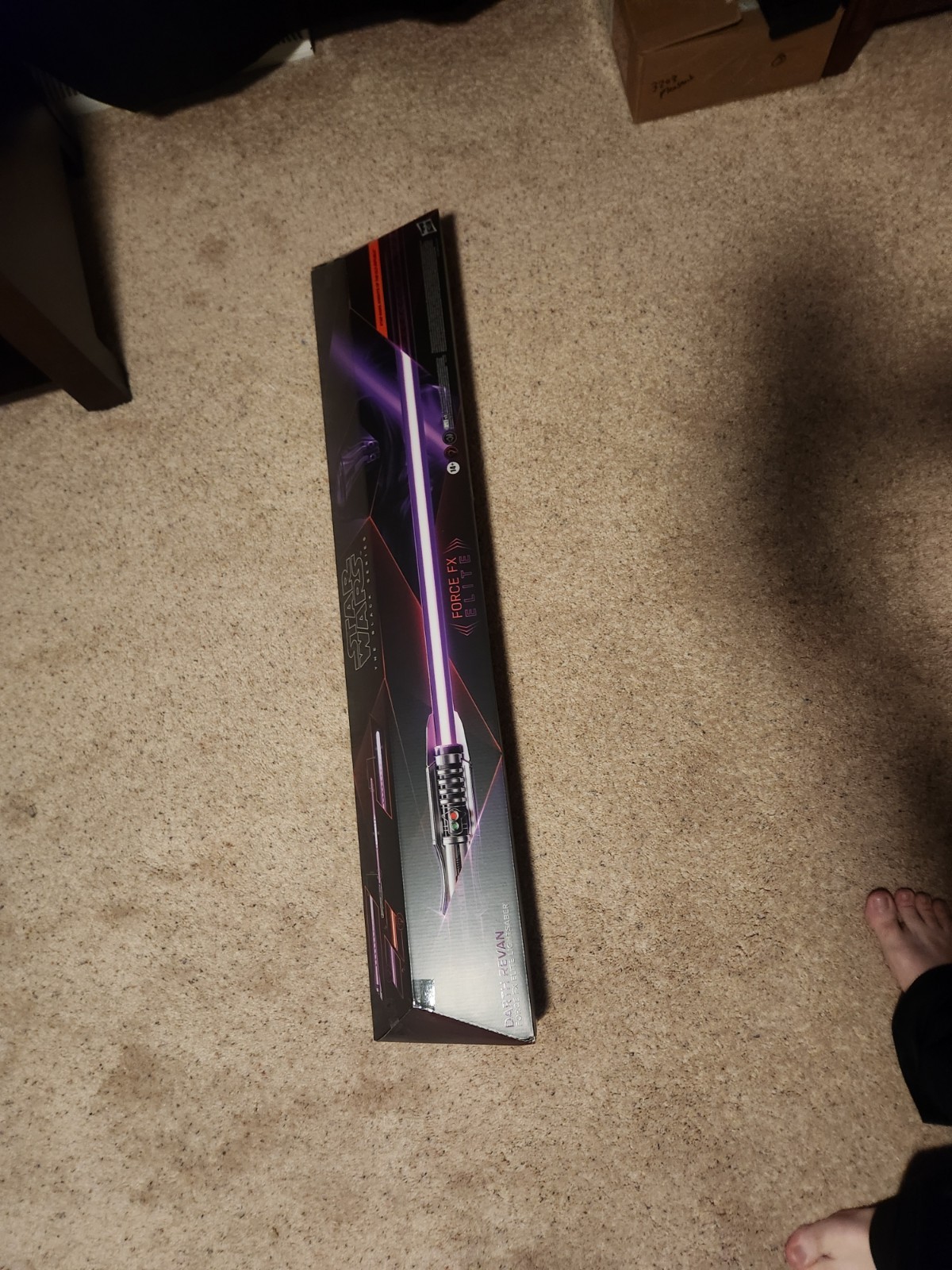 Hasbro Star Wars Black Series Darth Revan Force FX Elite Lightsaber Box Damage