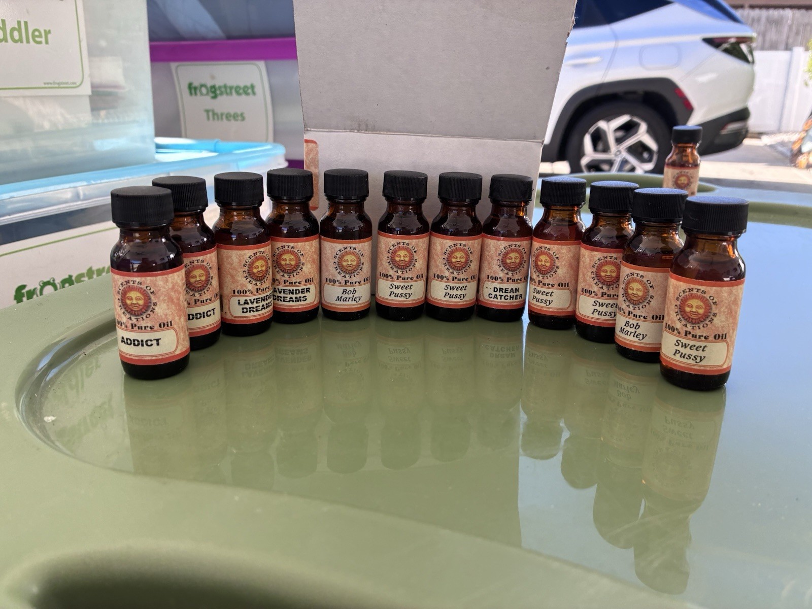 Vintage Fragrance Oil Set – 12 Assorted Bottles – Mixed Scents – New Old Stock