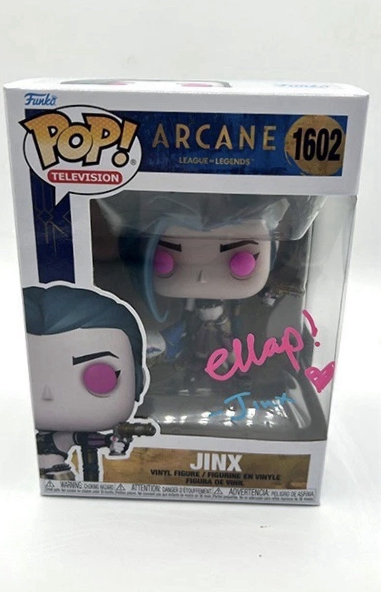 ELLA PURNELL Signed Jinx Arcane League Of Legends Funko Pop #1602