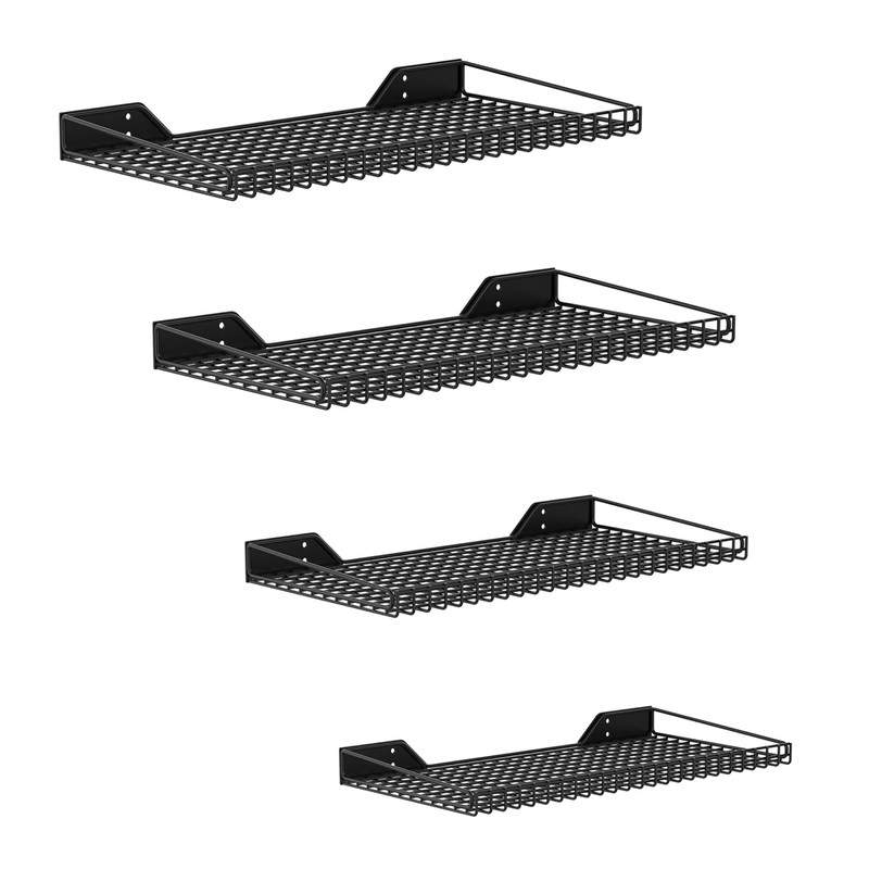 Walmann Garage Wall Shelf 4 Mixed-Size Wall-Mounted Storage Shelves For Garage