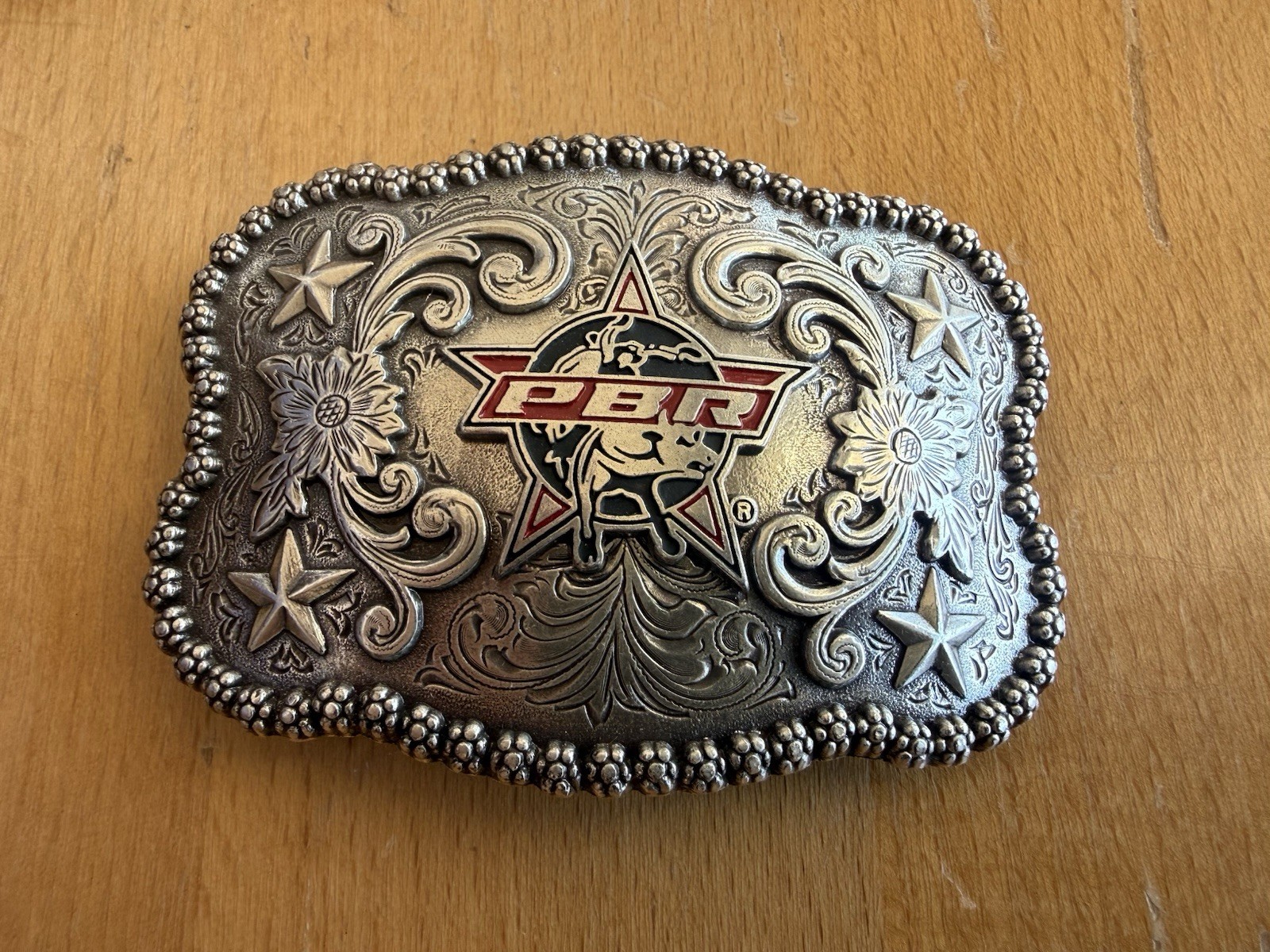 Vintage Professional Bull Riders PBR Licensed Rodeo Western Belt Buckle Unused