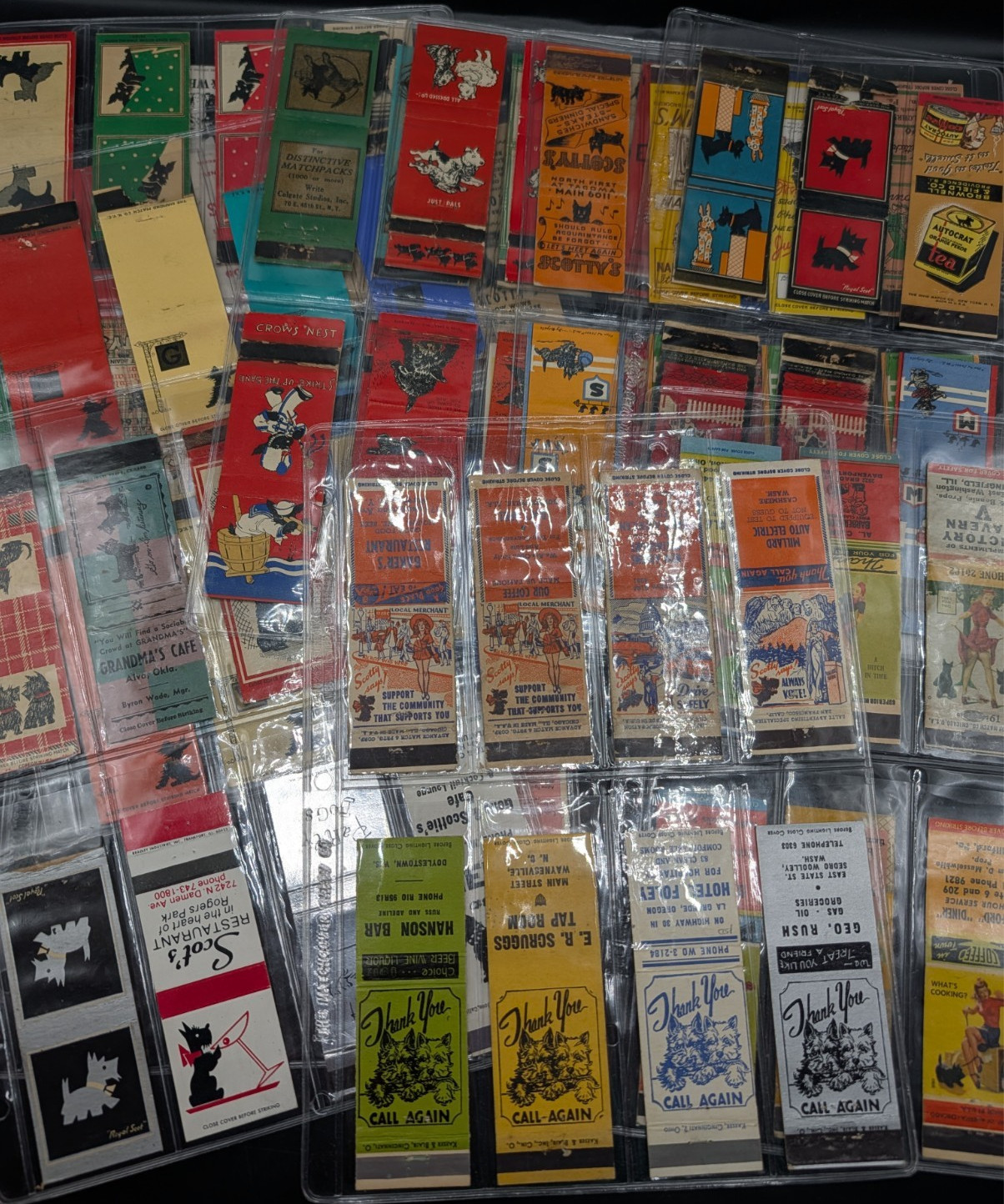 89 Vintage Scotty Scottie Dog Match Book Covers