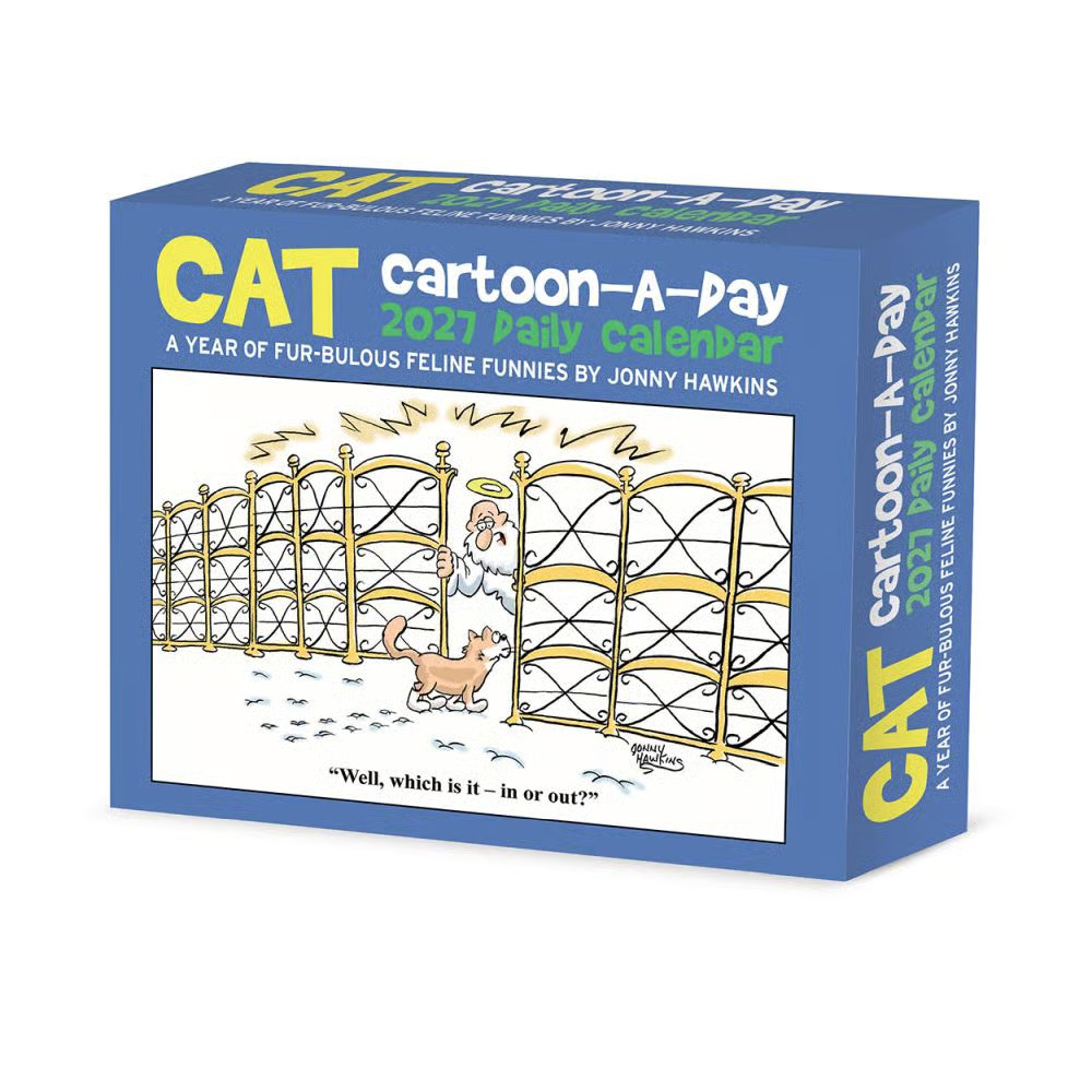 Willow Creek Press,  Cat Cartoon-A-Day by Jonny Hawkins 2027 5.4\