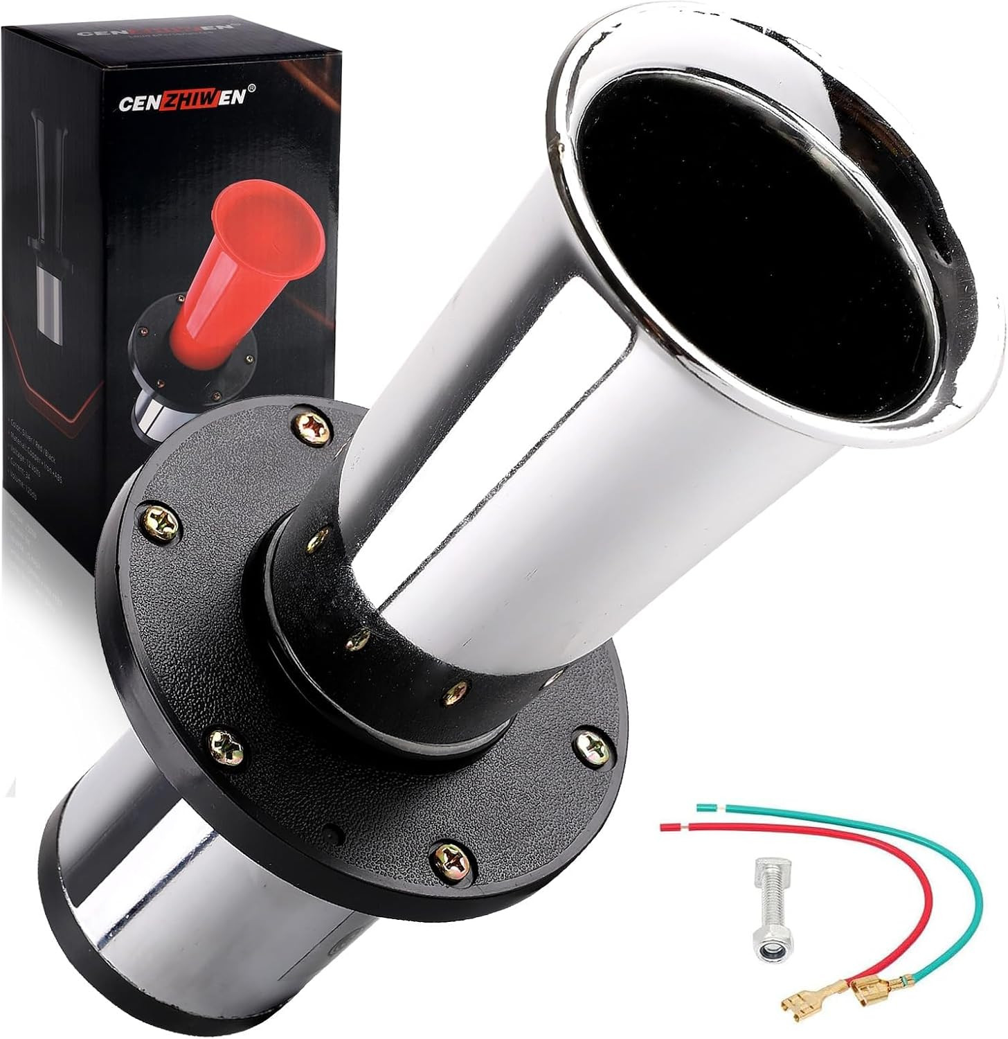 OOGA Air Horn 12V 110DB Aooga Ahooga Horn Complete Kit - Antique Classic Vintage
