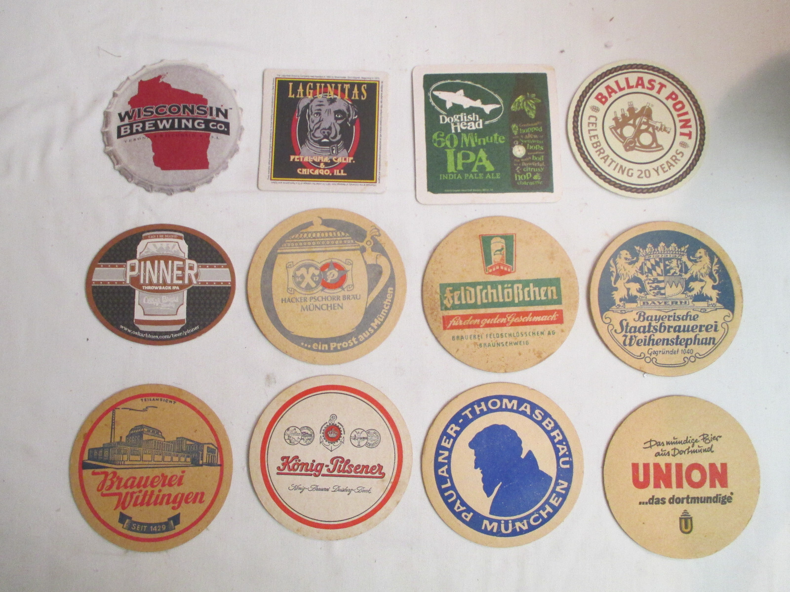 Lot of Assortment of Vitage Beer Coasters. Mostly from Germany. Nice Selection