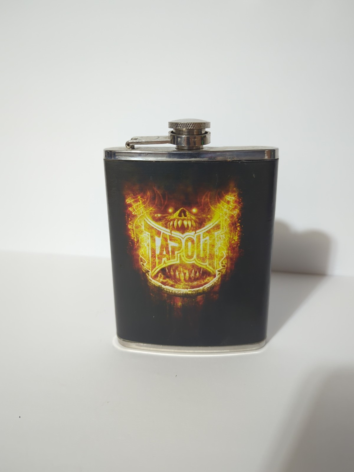 TAPOUT MMA Flask - Stainless Steel 8oz. - RARE Vintage - Collectible