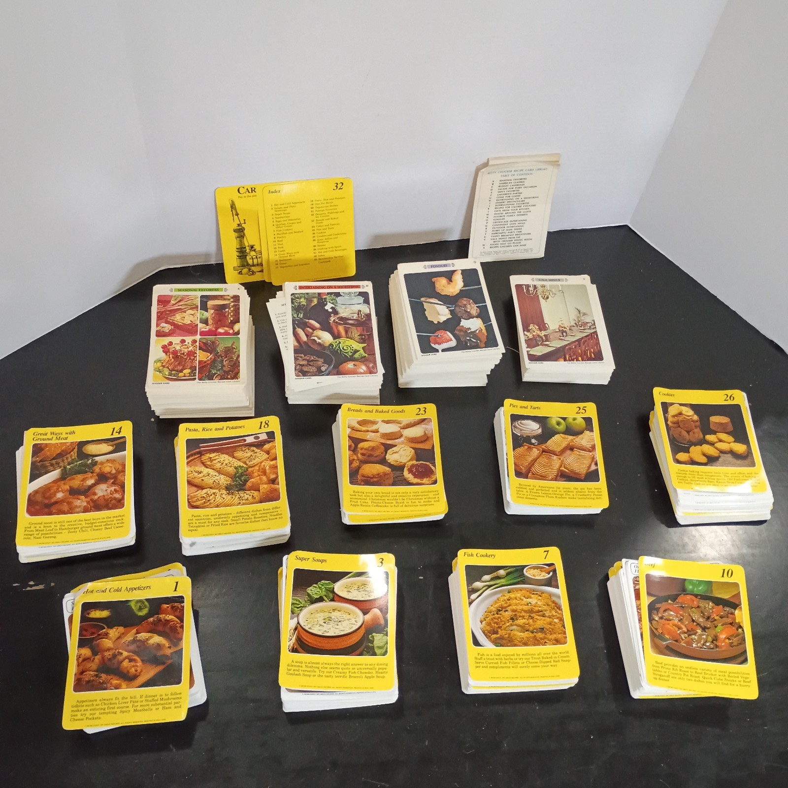 My Great Recipe '84 & Betty Crocker '71 Recipe Card Collection Incomplete 1500+