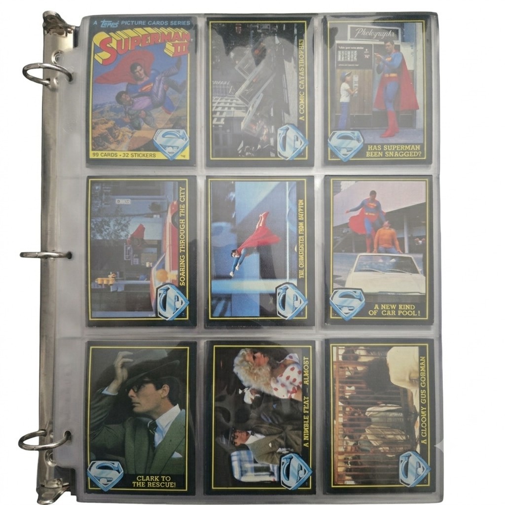 1983 Topps Superman III Complete 99 Card Set Near Mint Christopher Reeve DC