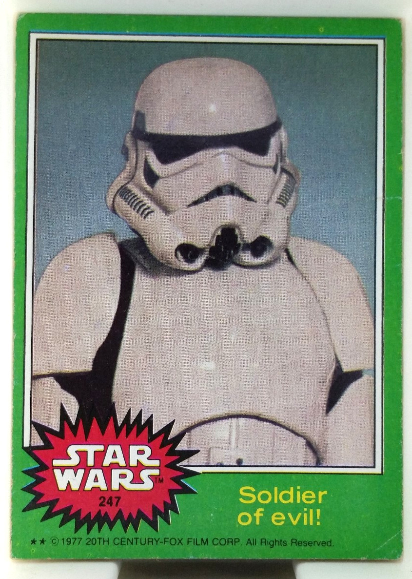 Topps Star Wars #247 - 1977 Green Series Vintage Trading Card