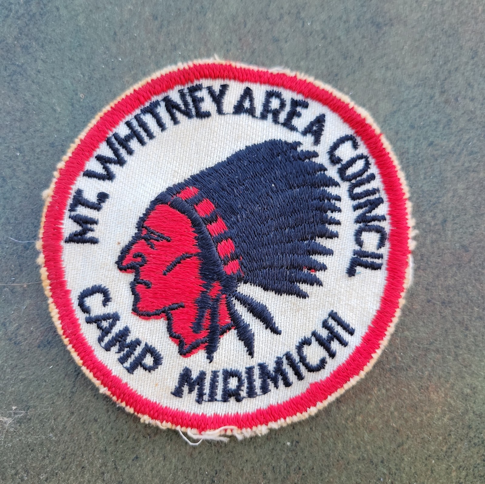 Vintage Boy Scouts of America Camp Mirimichi Patch BSA Mt Whitney Central CA 