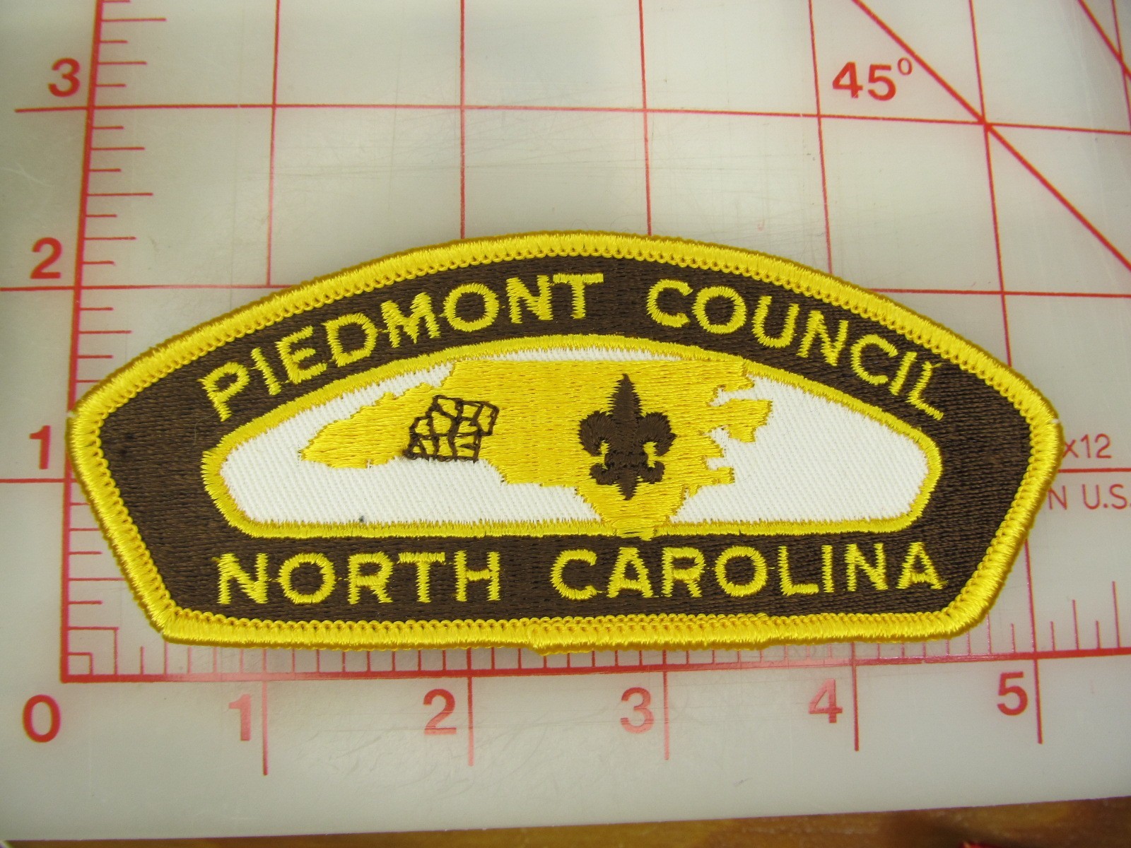 Piedmont Council CSP collectible yellow border pb patch (rE)