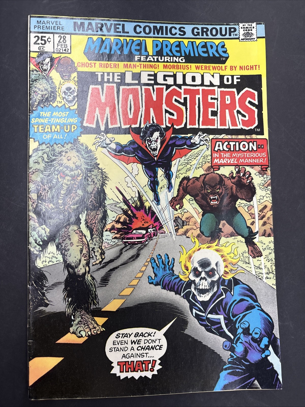 Marvel Premiere #28 (Marvel Comics February 1976) First Legion Of Monsters VF