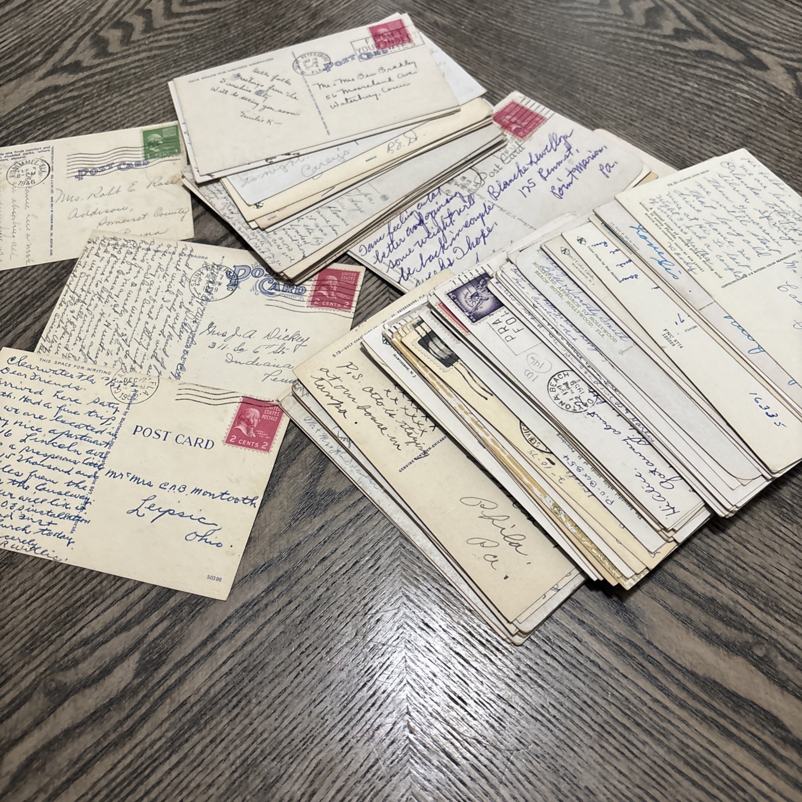 Vintage 30s -60s Used Postcard From All Over The World 50+